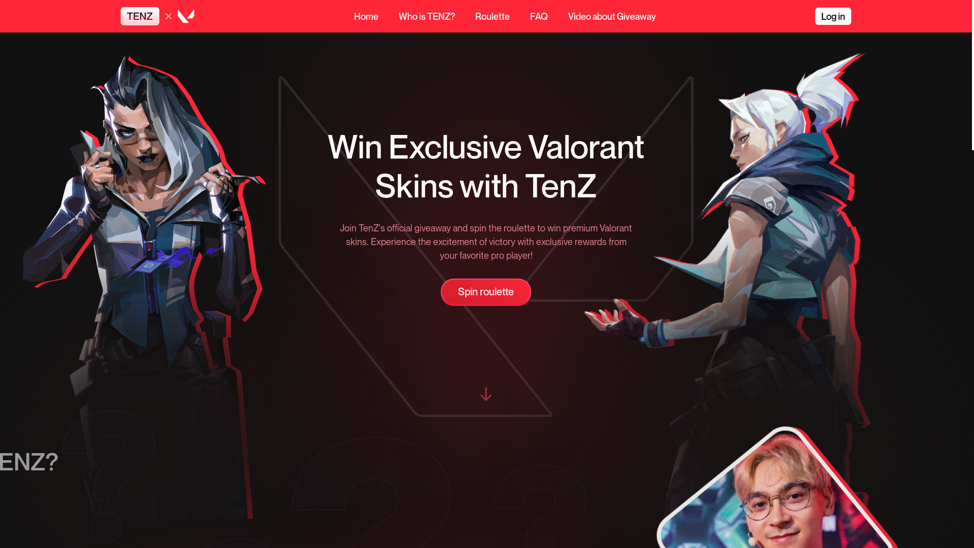 website screenshot of https://frvalorant.com/