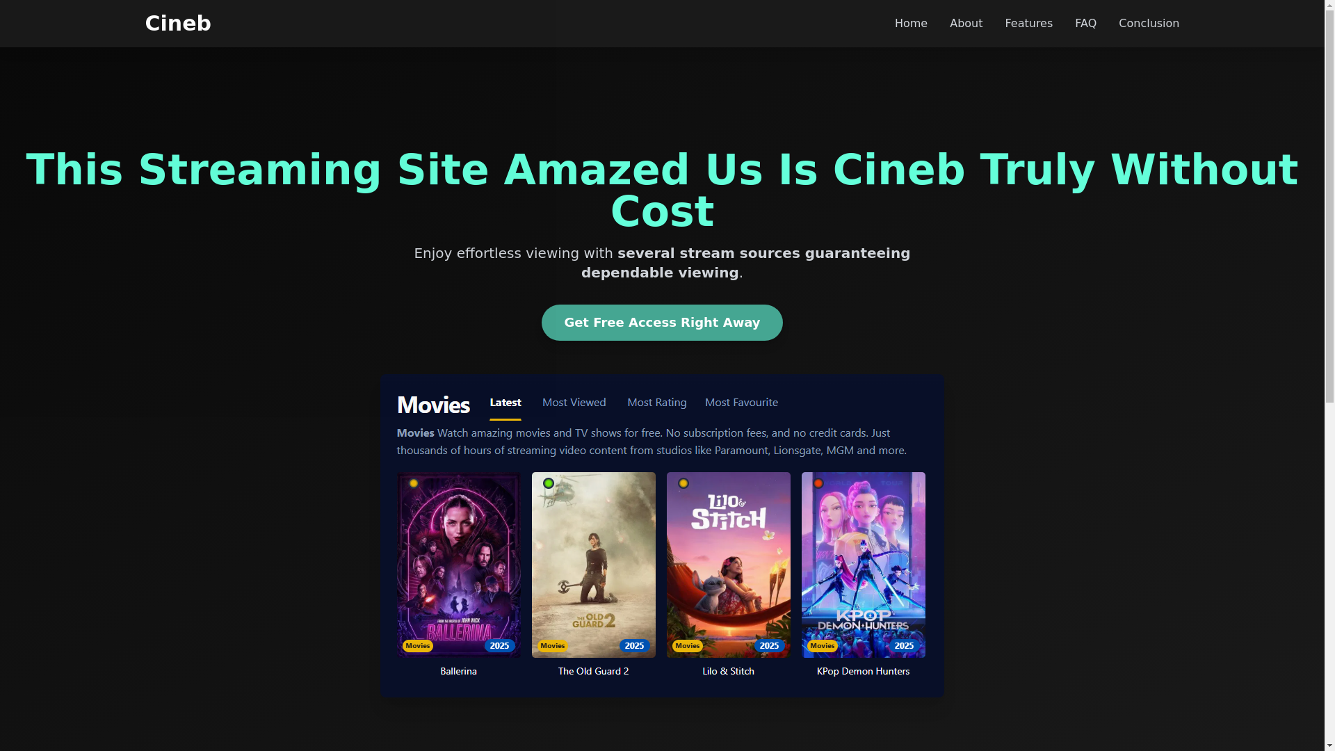 website screenshot of https://cineb-z8vf.pages.dev/