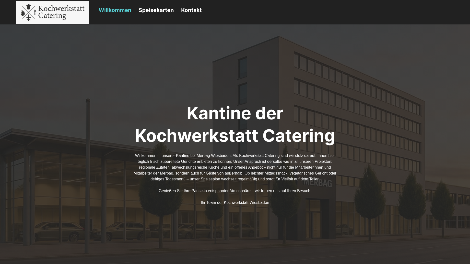 website screenshot of https://kochwerkstatt-business.de