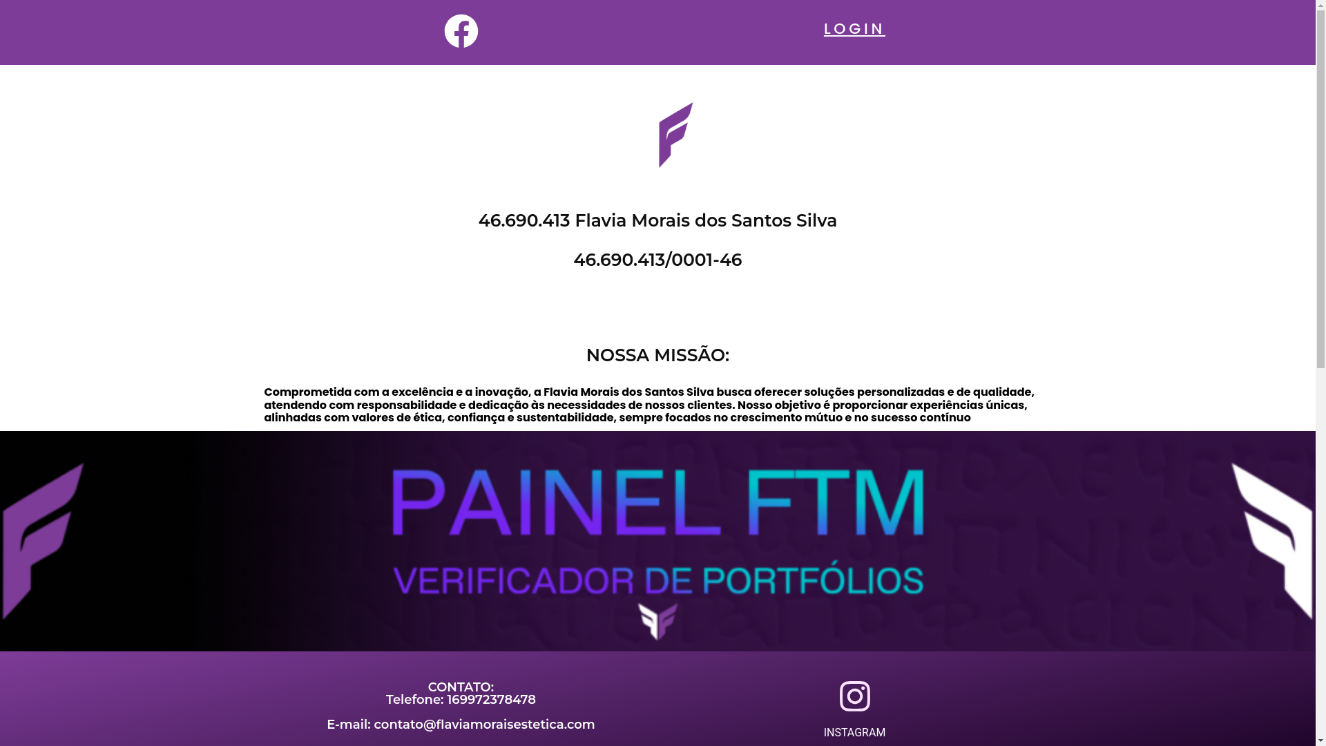 website screenshot of https://flaviamoraisestetica.com/
