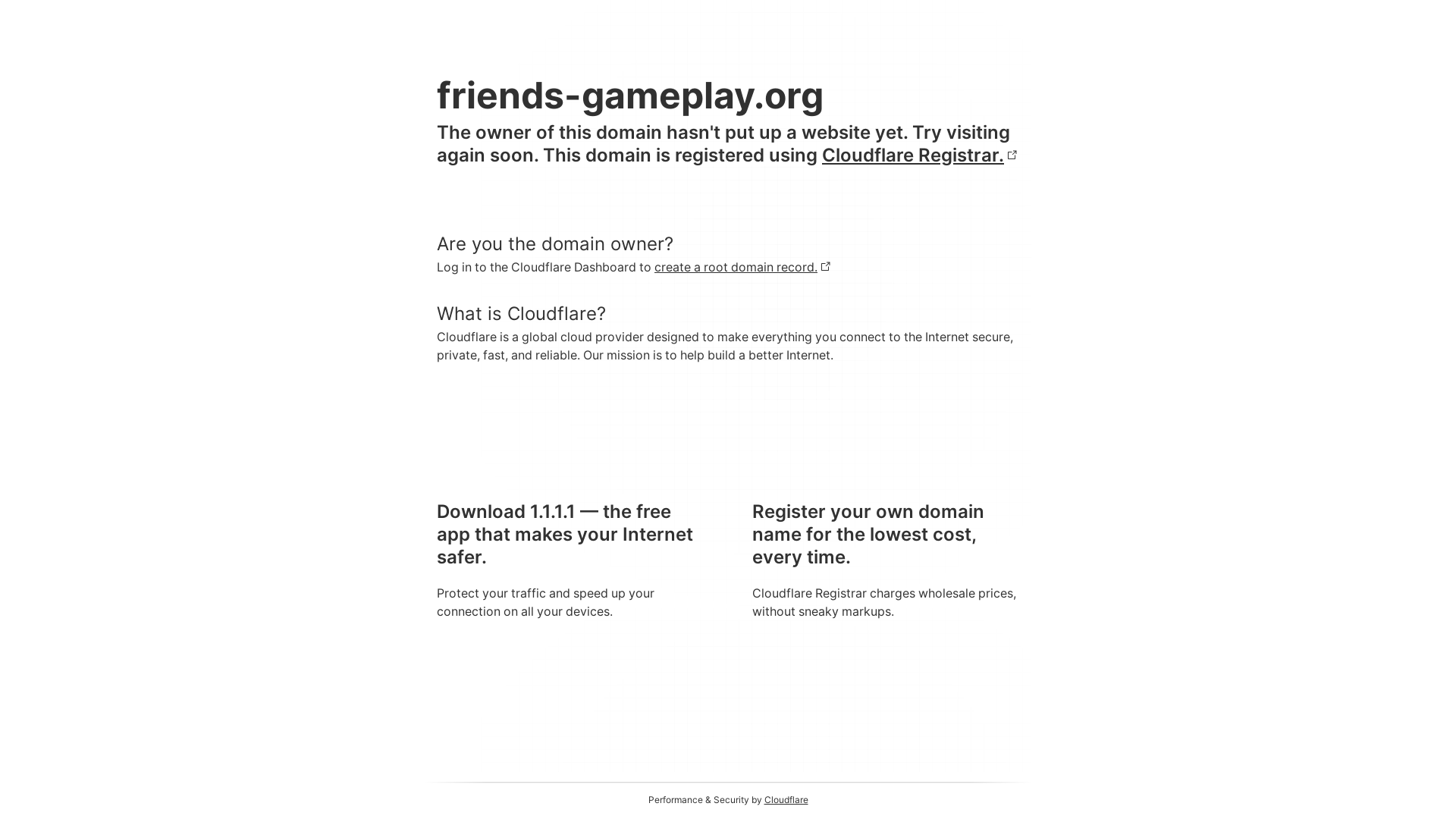 website screenshot of https://friends-gameplay.org/