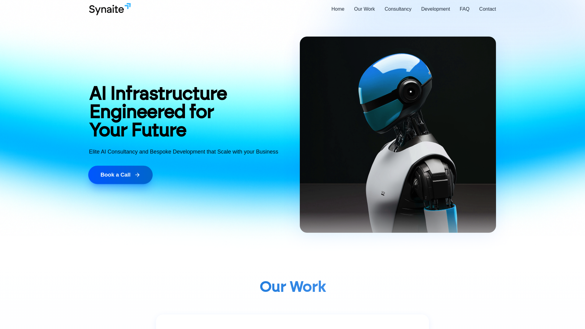 website screenshot of https://synaitenetwork.com/