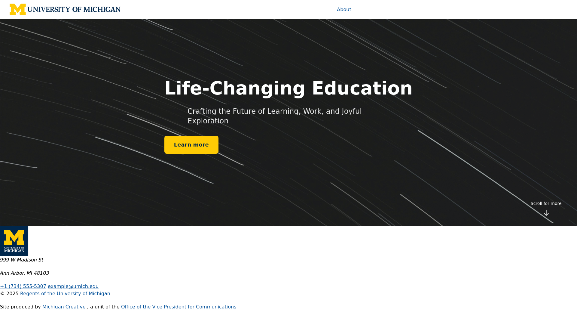 website screenshot of https://creative-life-changing-education.pages.dev/