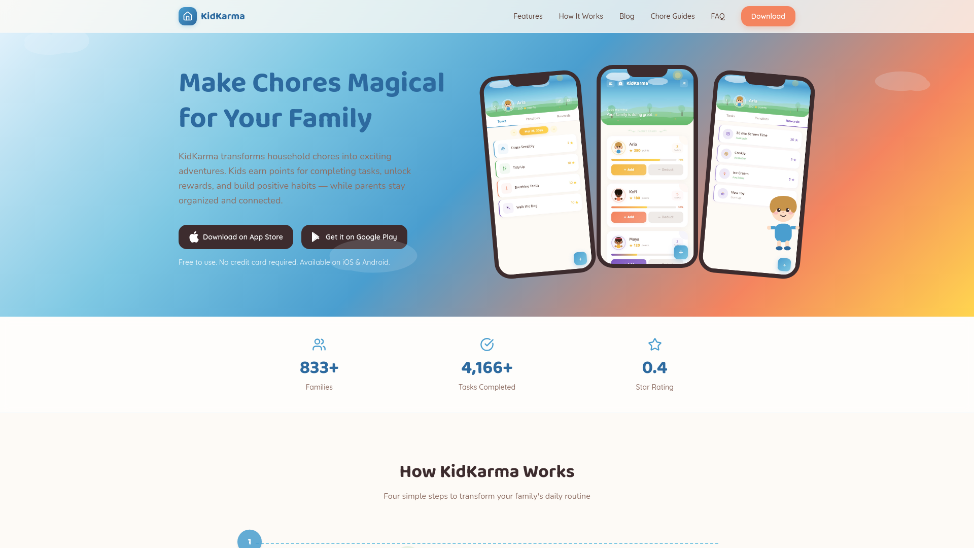 website screenshot of https://kidkarma-revamp.pages.dev/