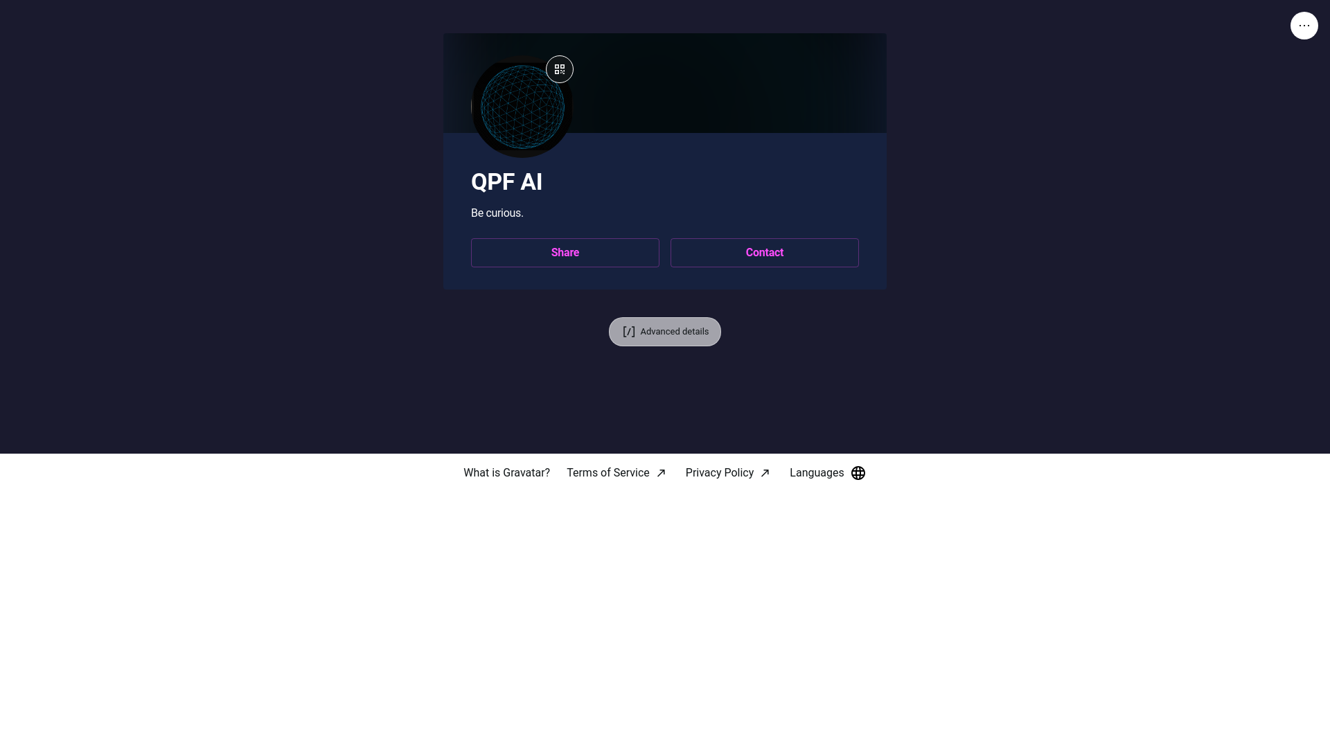 website screenshot of https://qpfai.link/