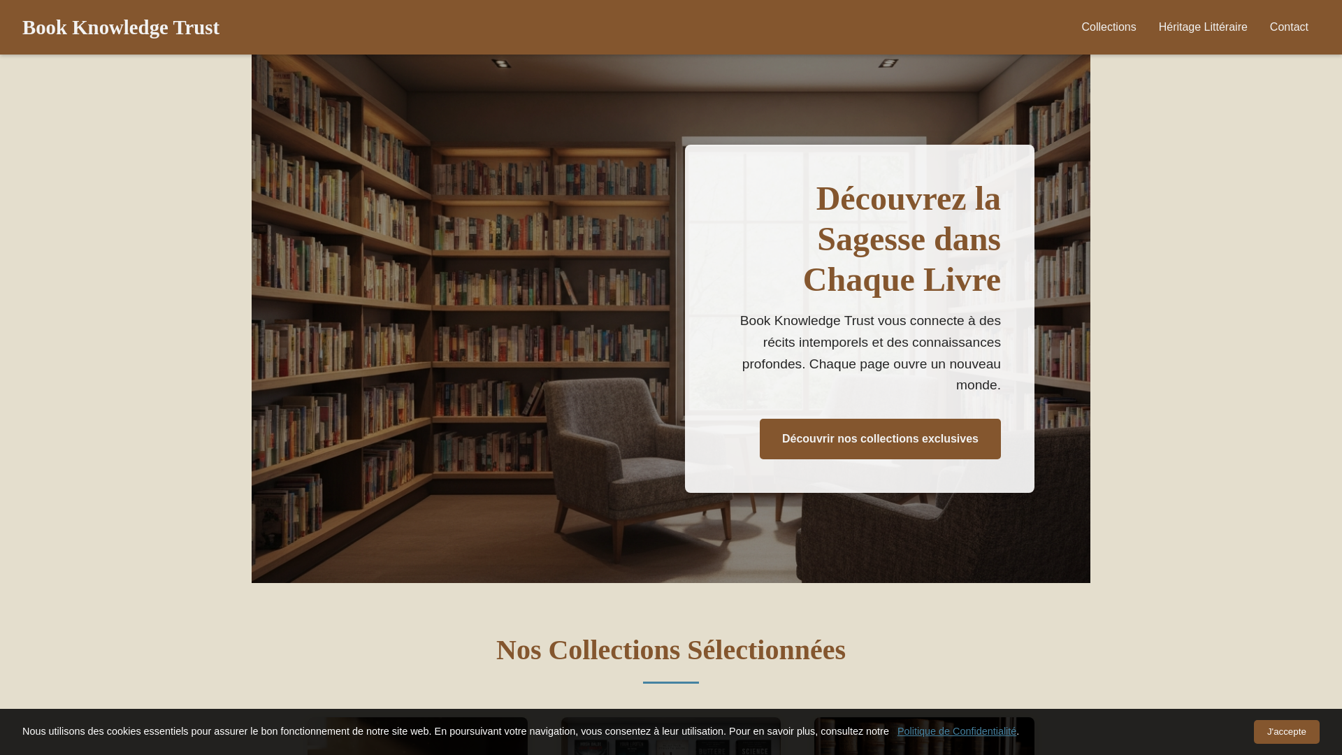 website screenshot of https://bookknowledgetrust.shop/