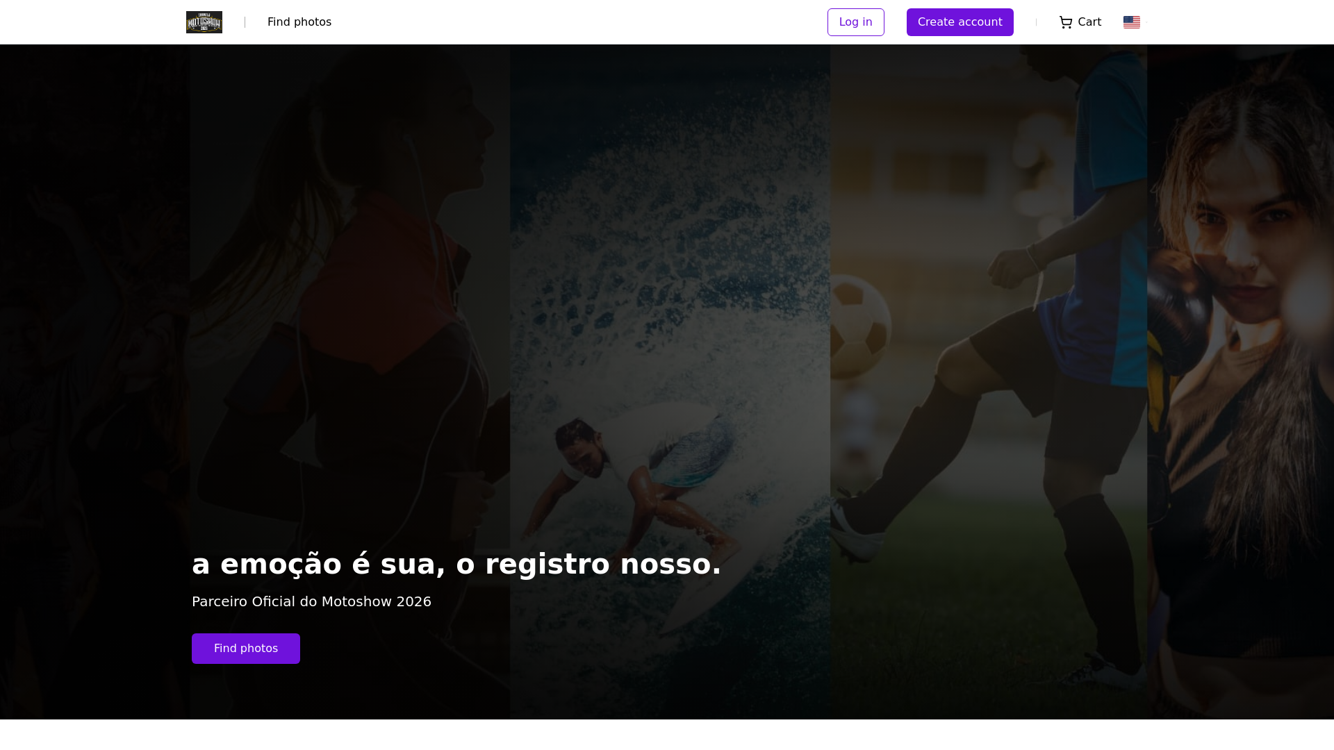 website screenshot of https://suafotonomotoshow.com.br