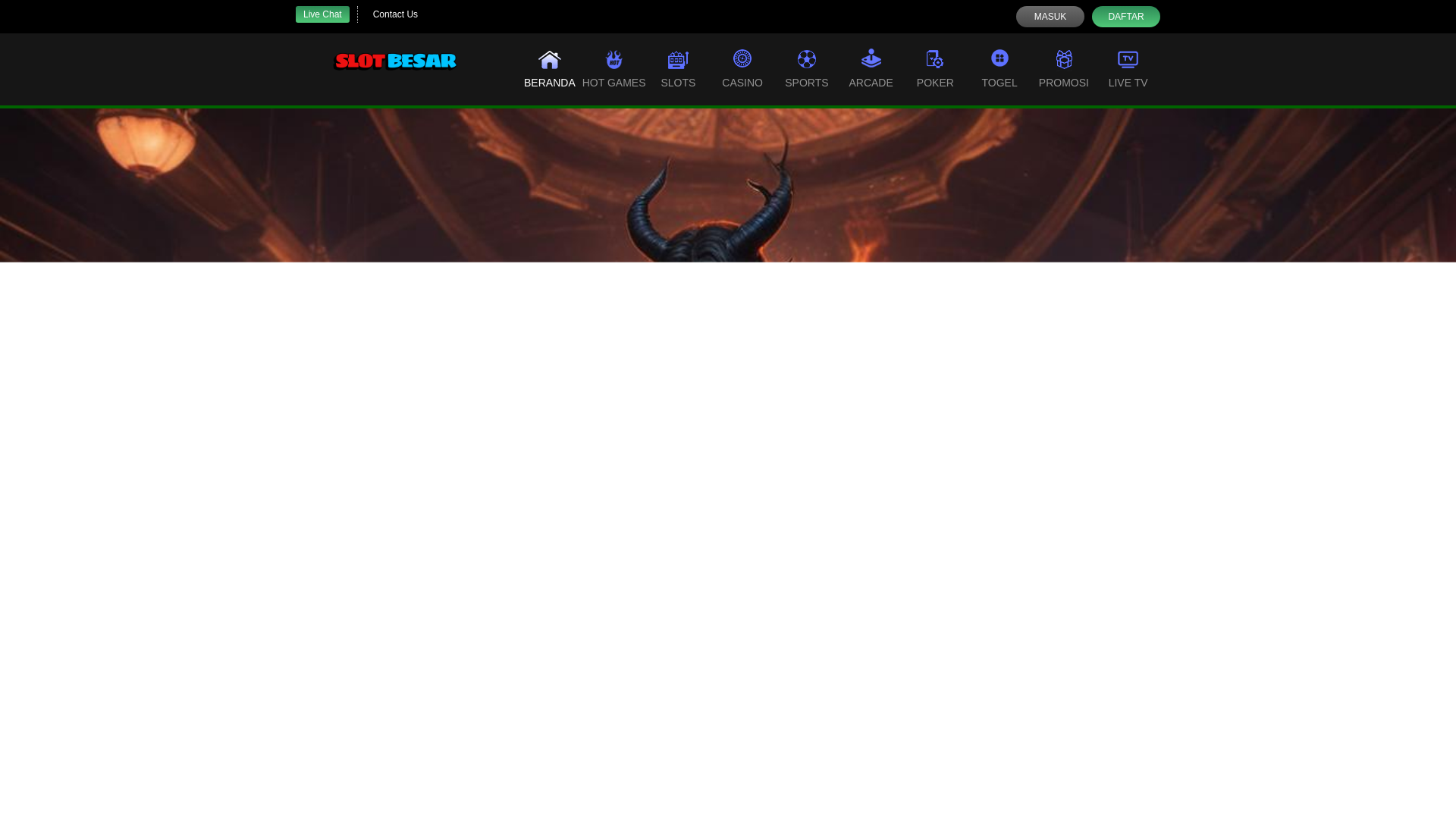 website screenshot of https://slotbesar-misibos.pages.dev/