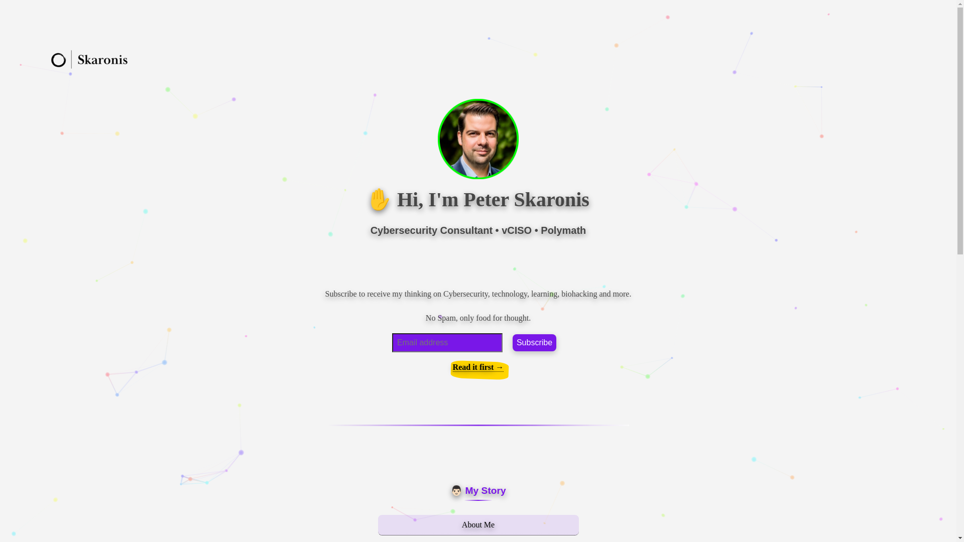 website screenshot of https://peterskaronis.pages.dev/