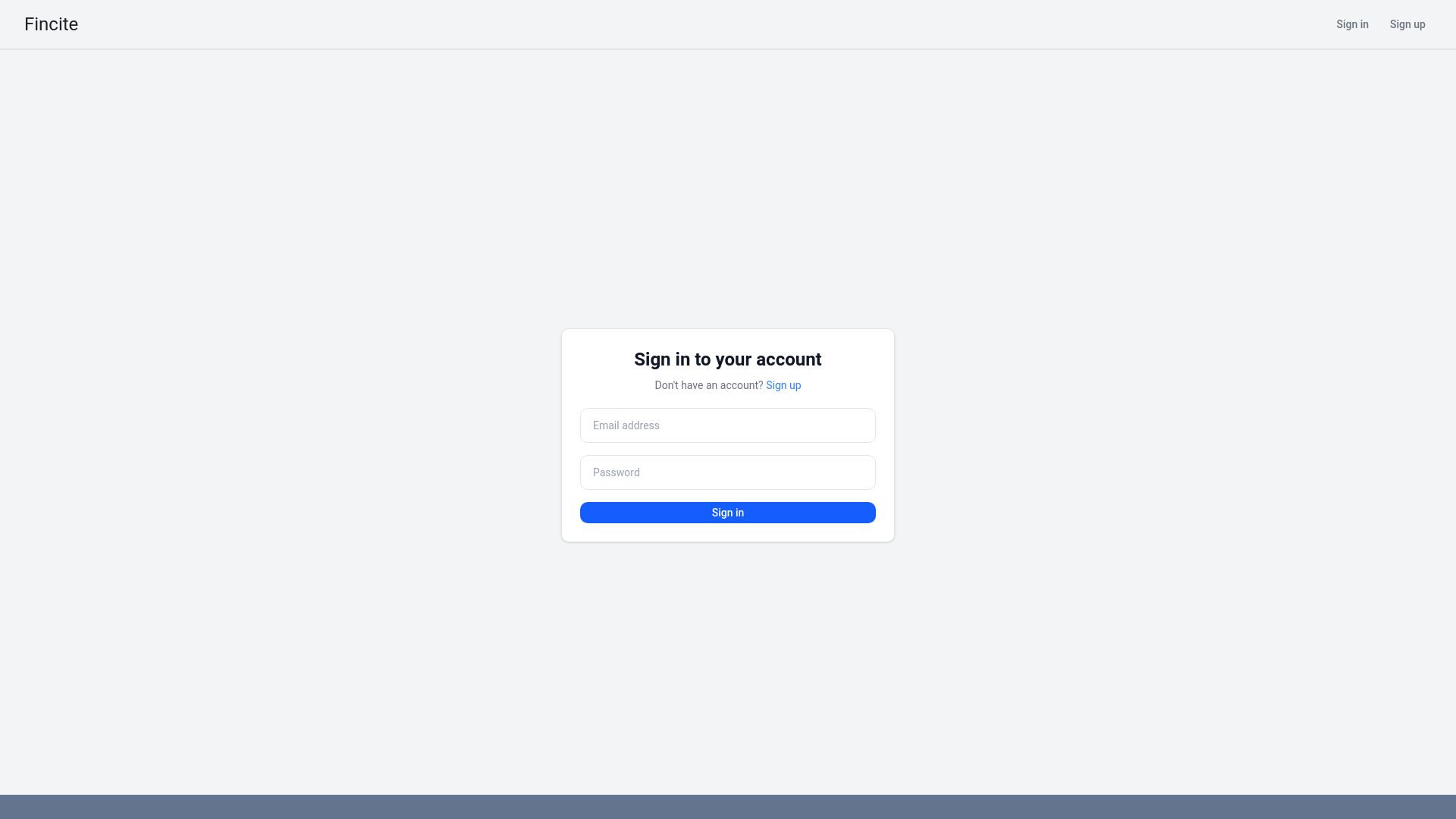 website screenshot of https://fincite.cc/