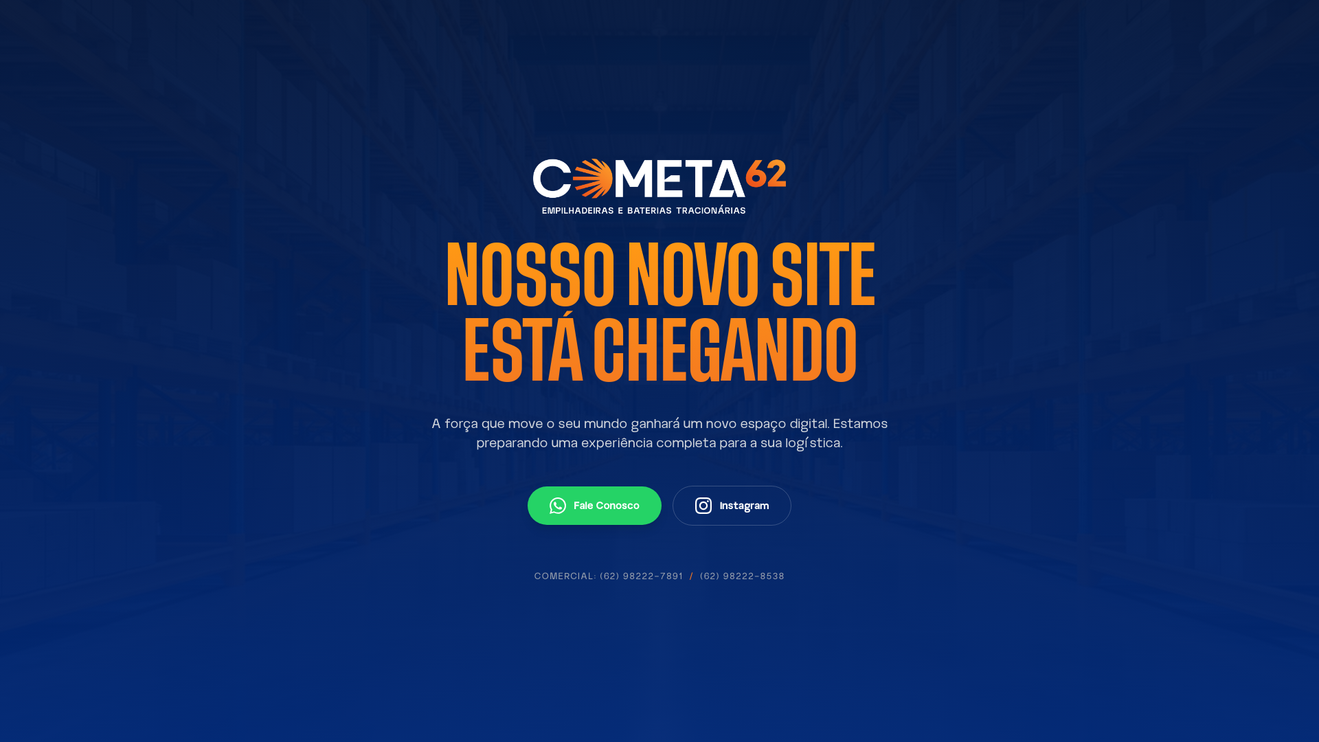 website screenshot of https://cometa62.com.br/