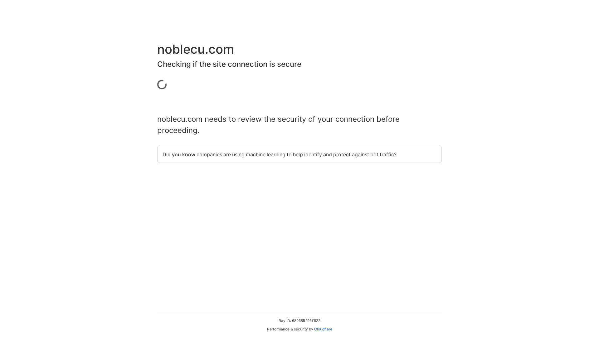 website screenshot of https://secure03noblecu.com/