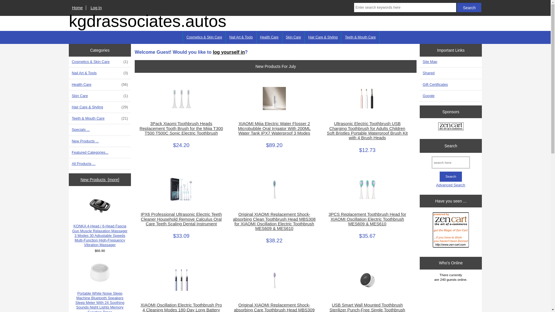 website screenshot of https://kgdrassociates.autos/