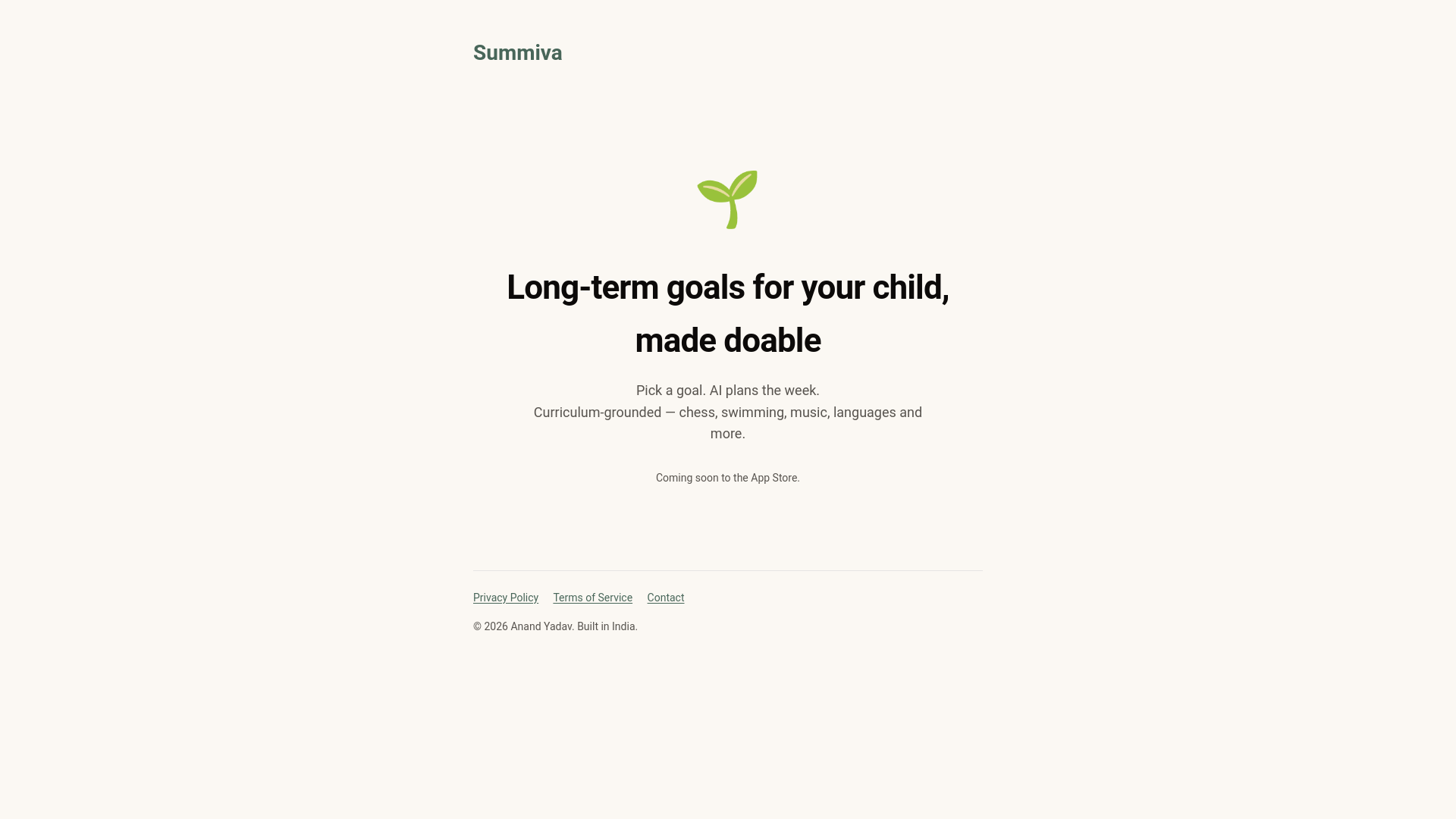 website screenshot of https://summiva.pages.dev/