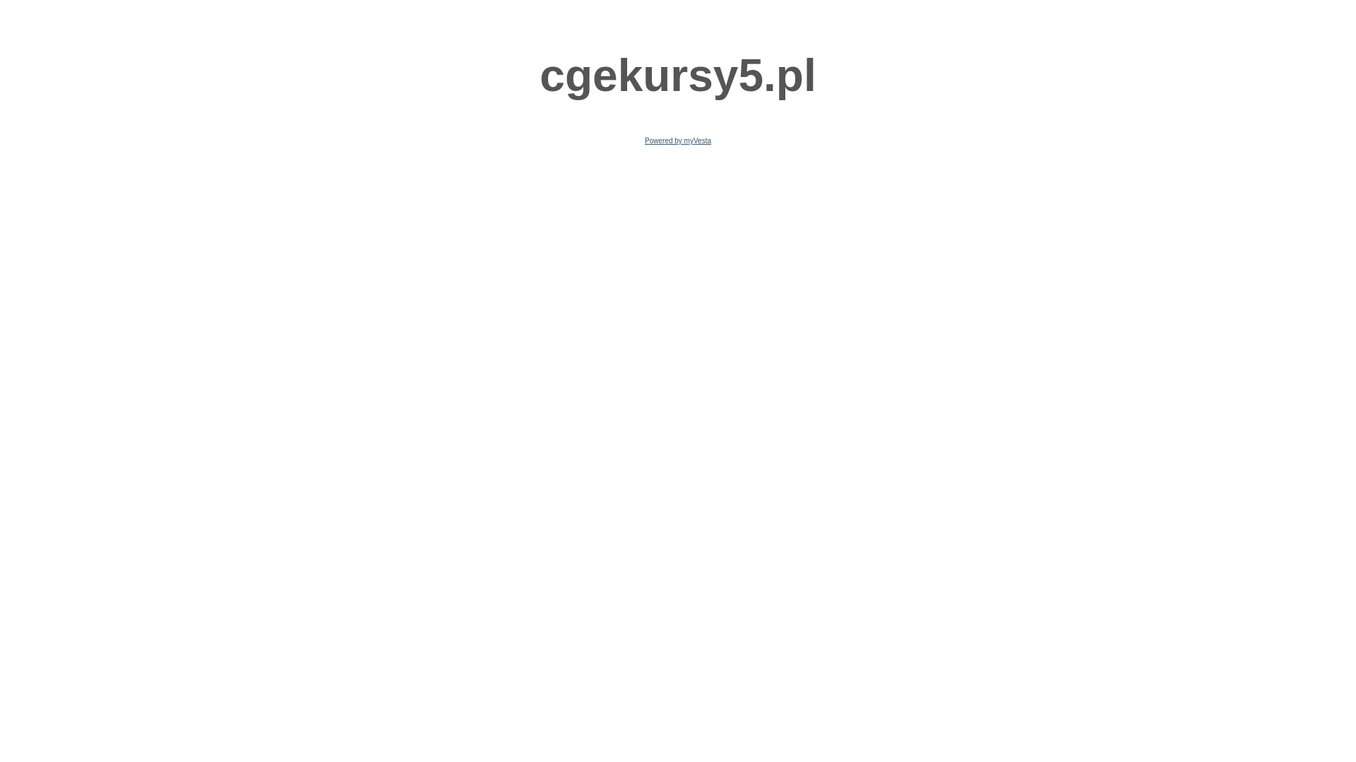 website screenshot of https://cgekursy5.pl/