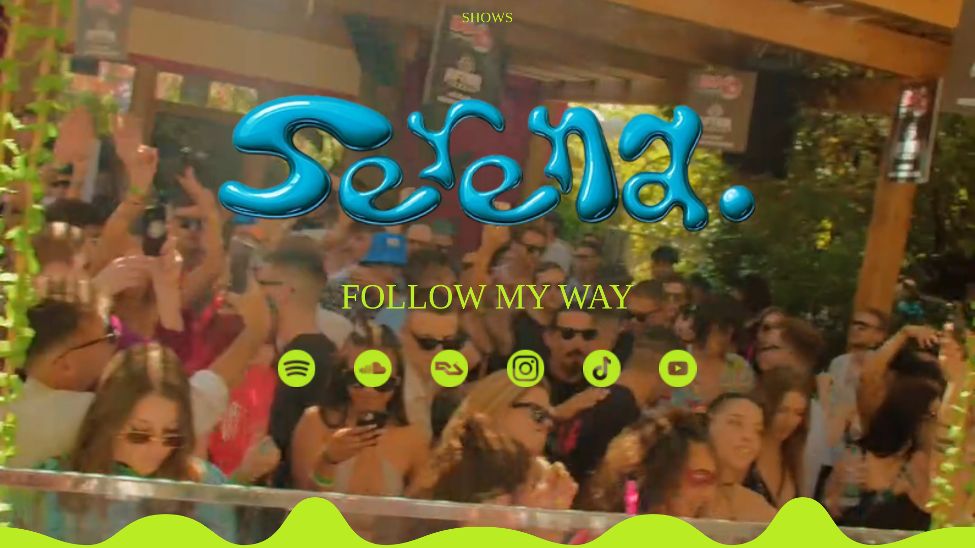 website screenshot of https://serena.social/