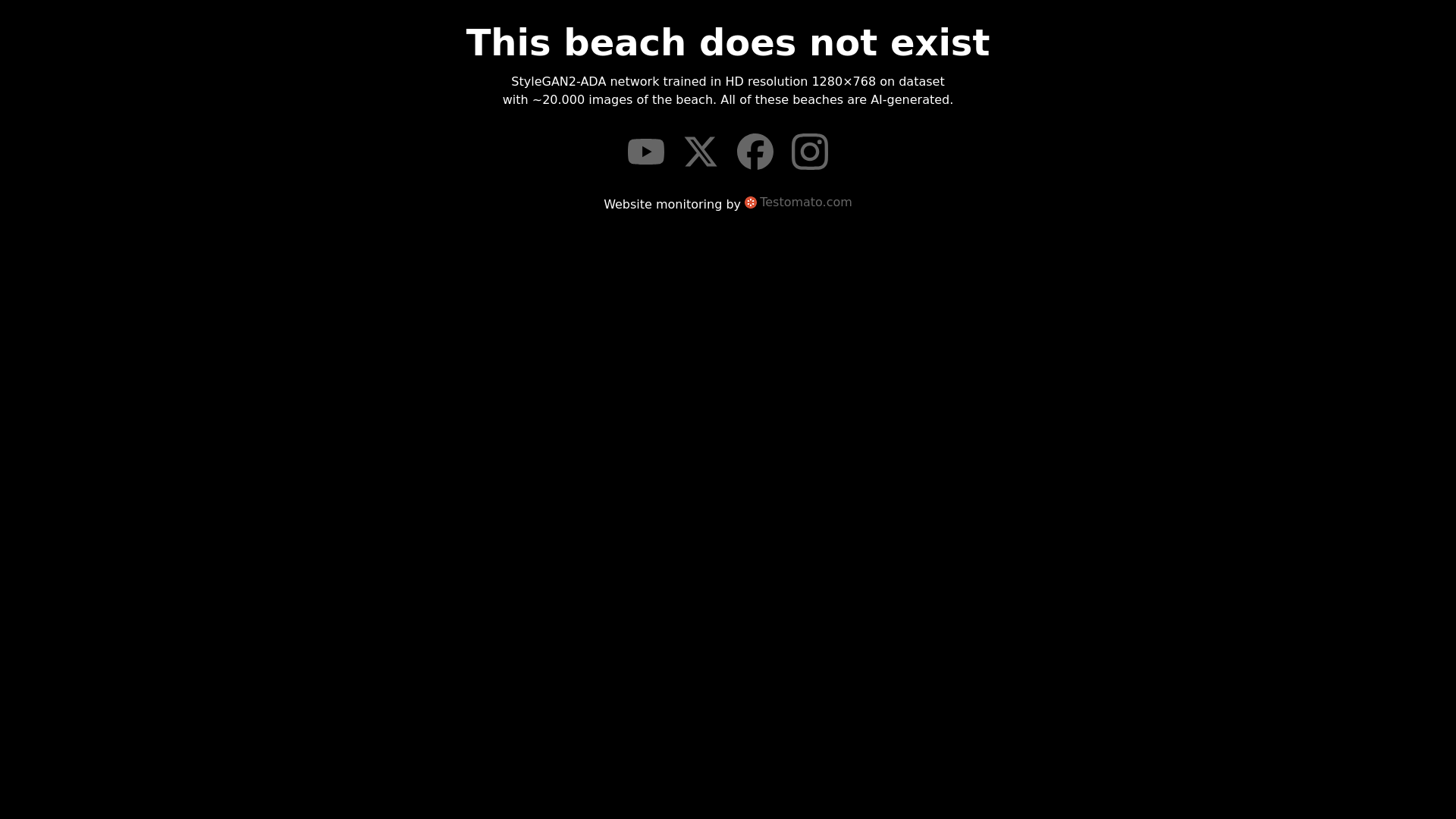 website screenshot of https://thisbeachdoesnotexist-com.pages.dev/