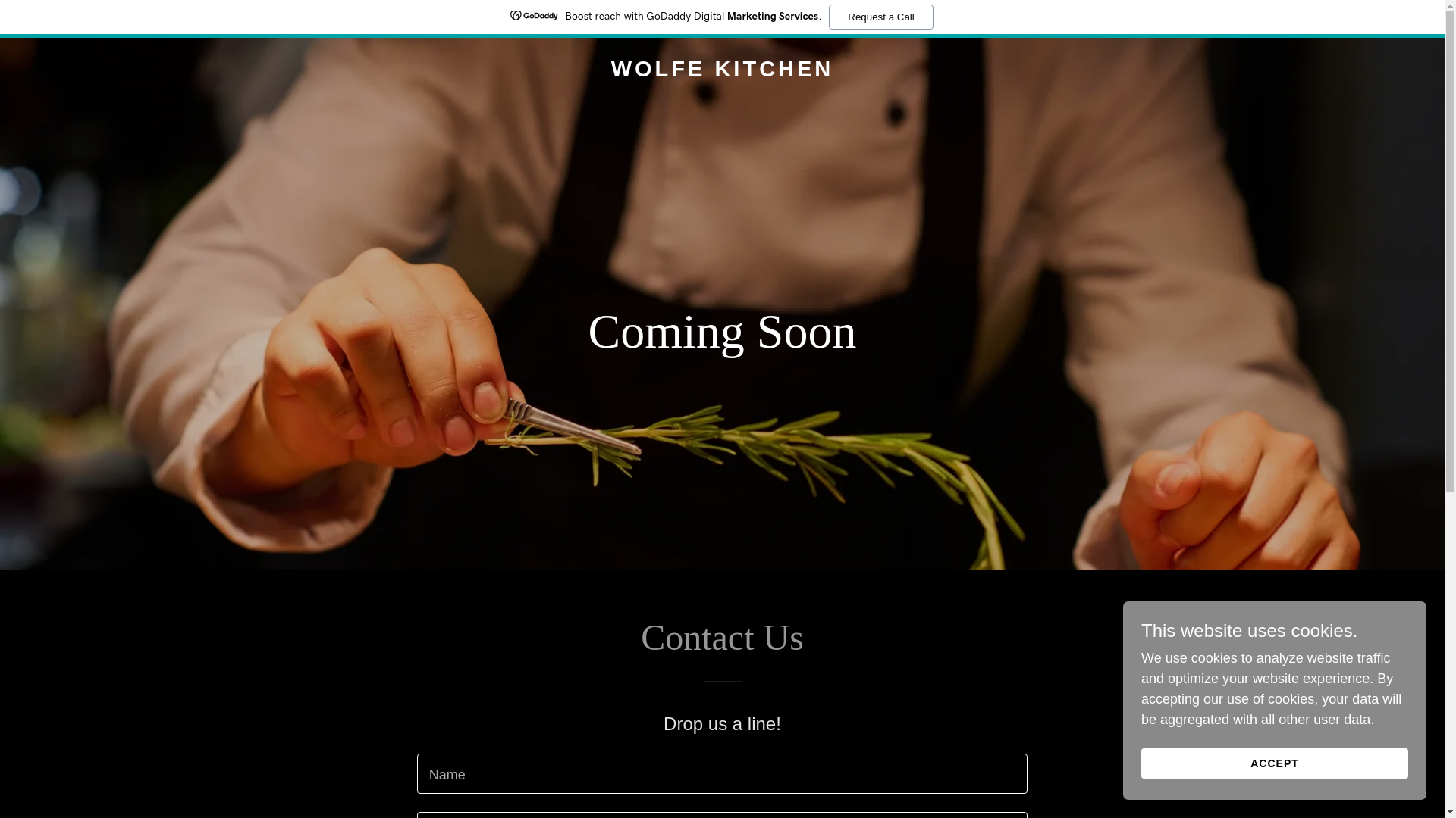 website screenshot of https://wolfekitchen.online/