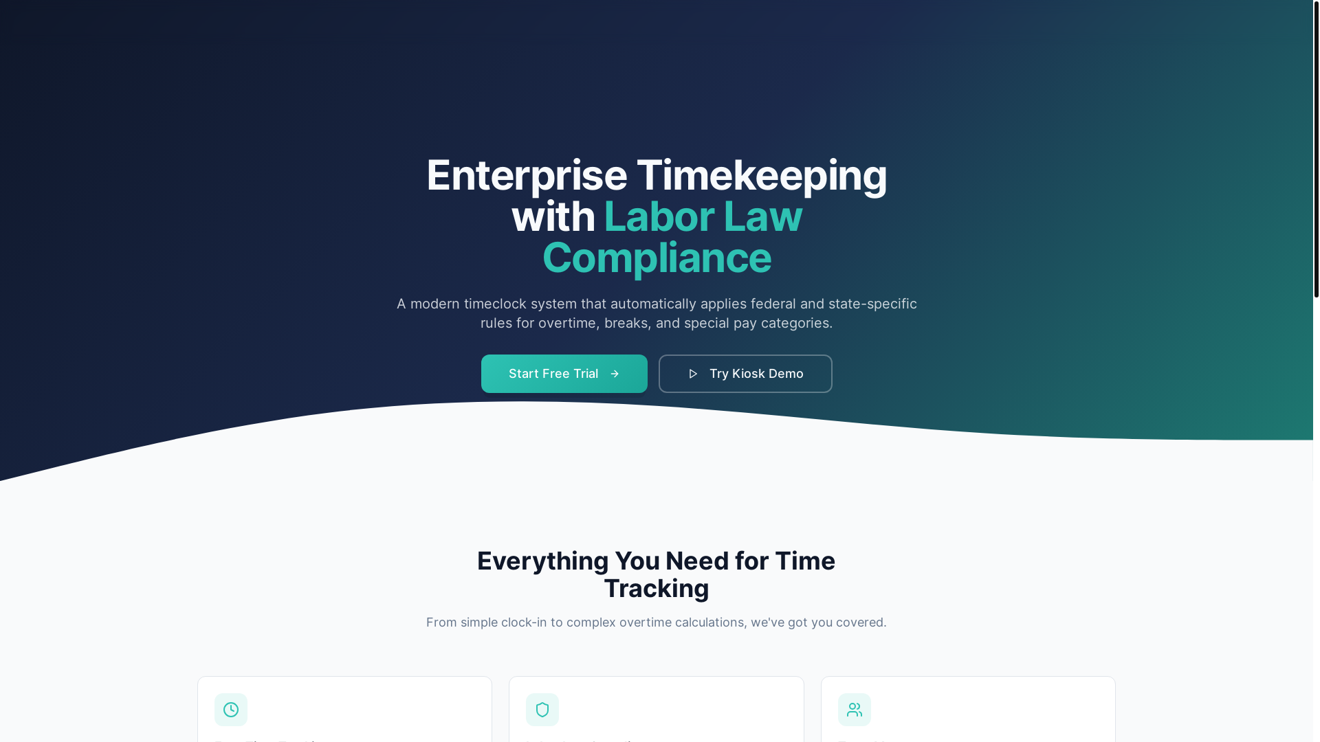 website screenshot of https://punchpointclock.com/