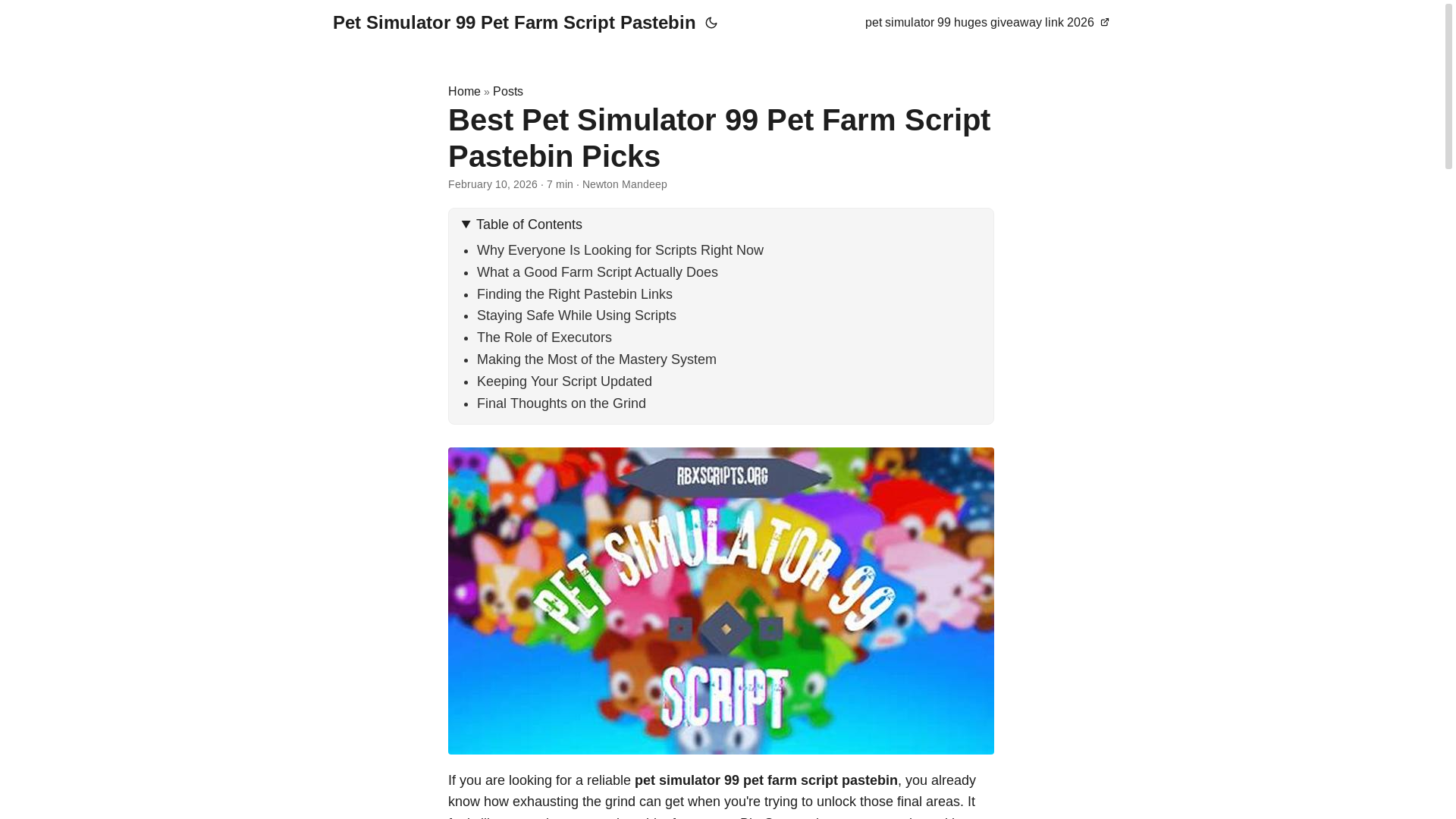 website screenshot of https://pet-simulator-99-pet-farm-script-pastebin.pages.dev/