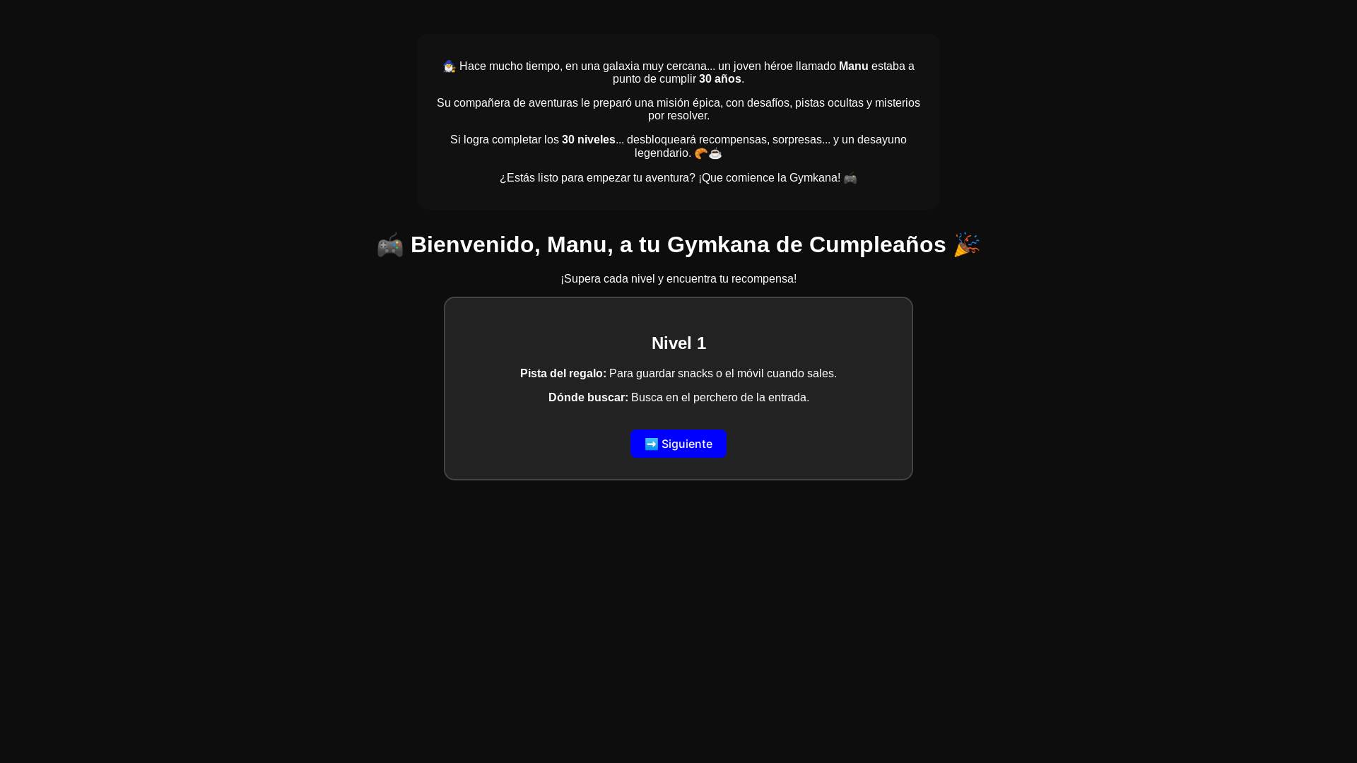 website screenshot of https://juegomanu.pages.dev/