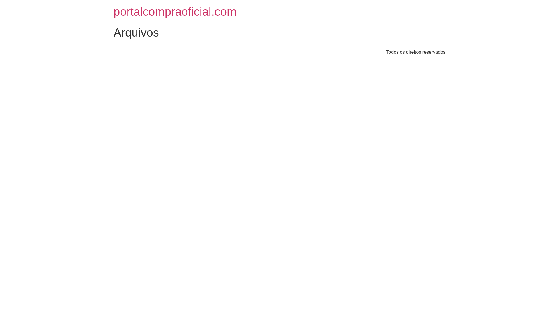 website screenshot of https://portalcompraoficial.com/
