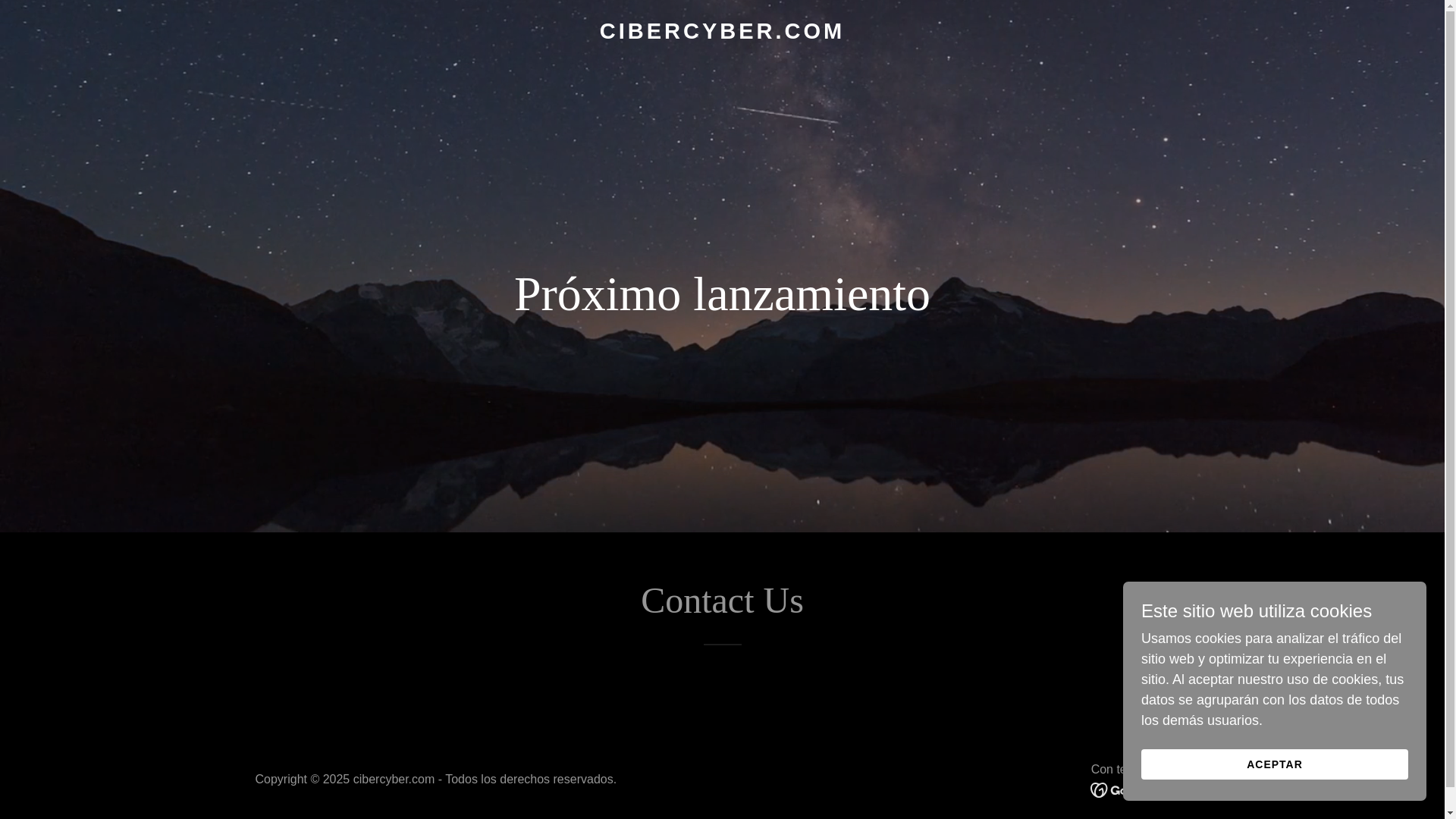 website screenshot of https://cibercyber.com/