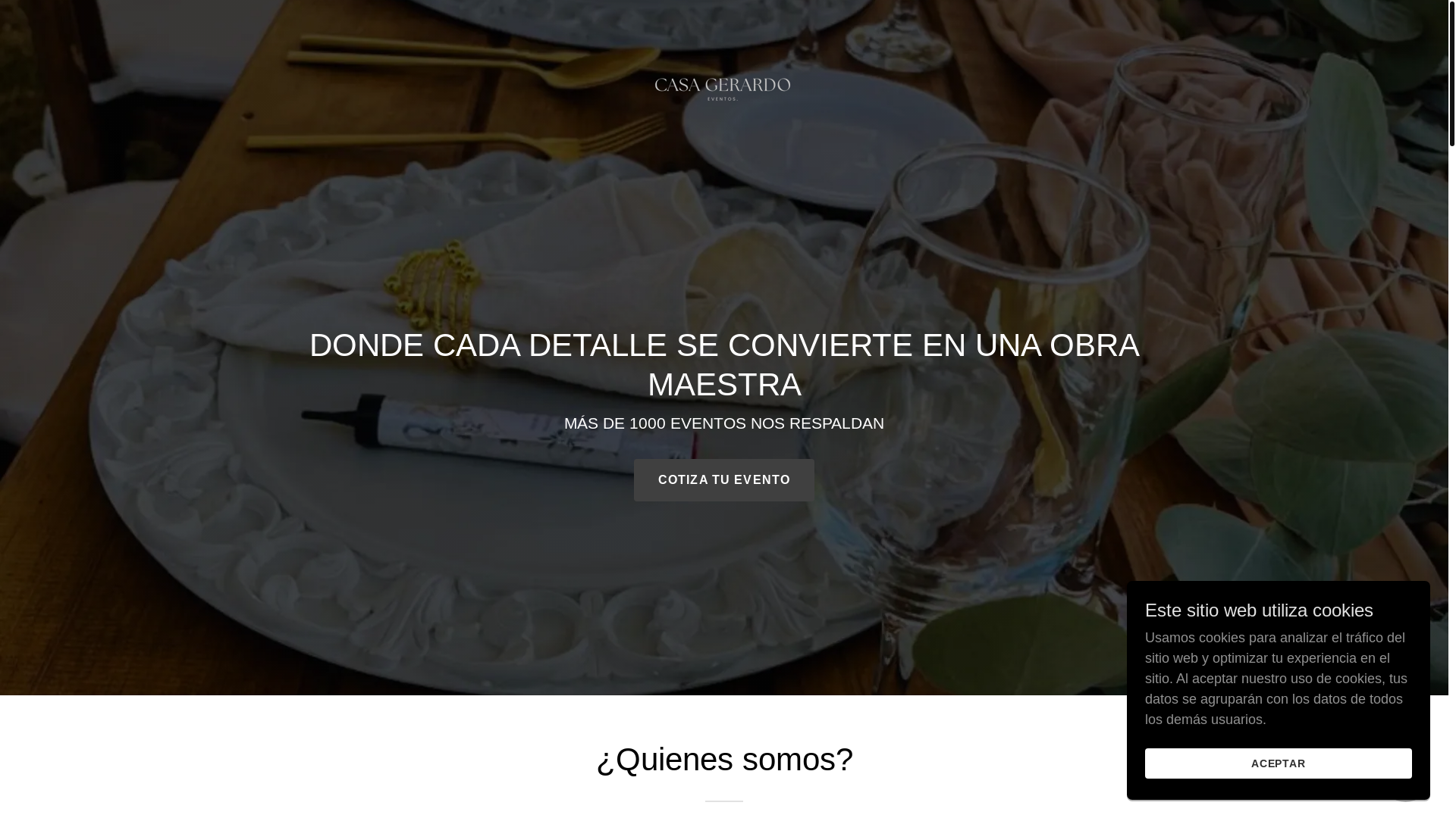 website screenshot of https://cgevento.com/