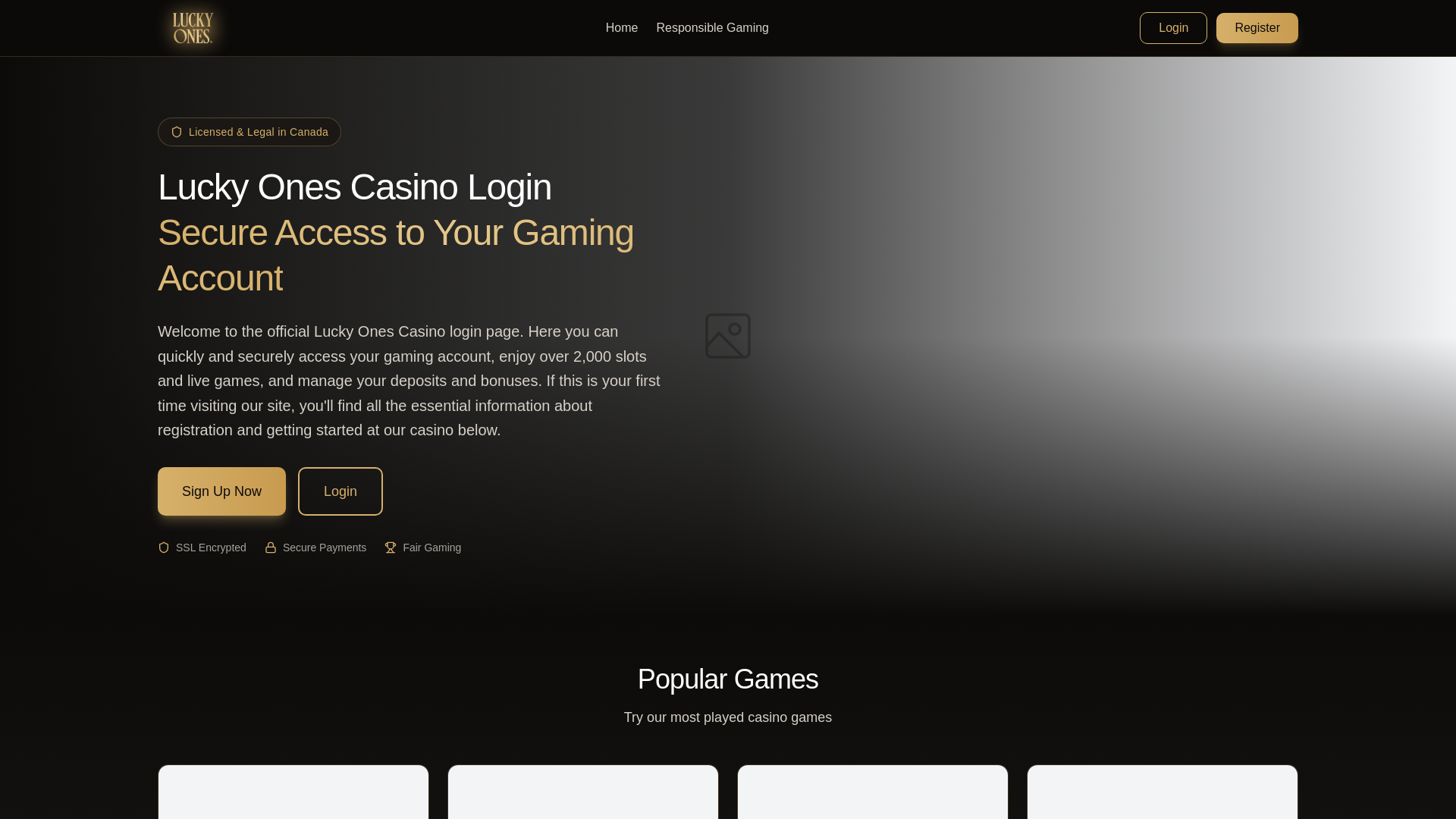 website screenshot of https://luckyonescasino8.pages.dev/