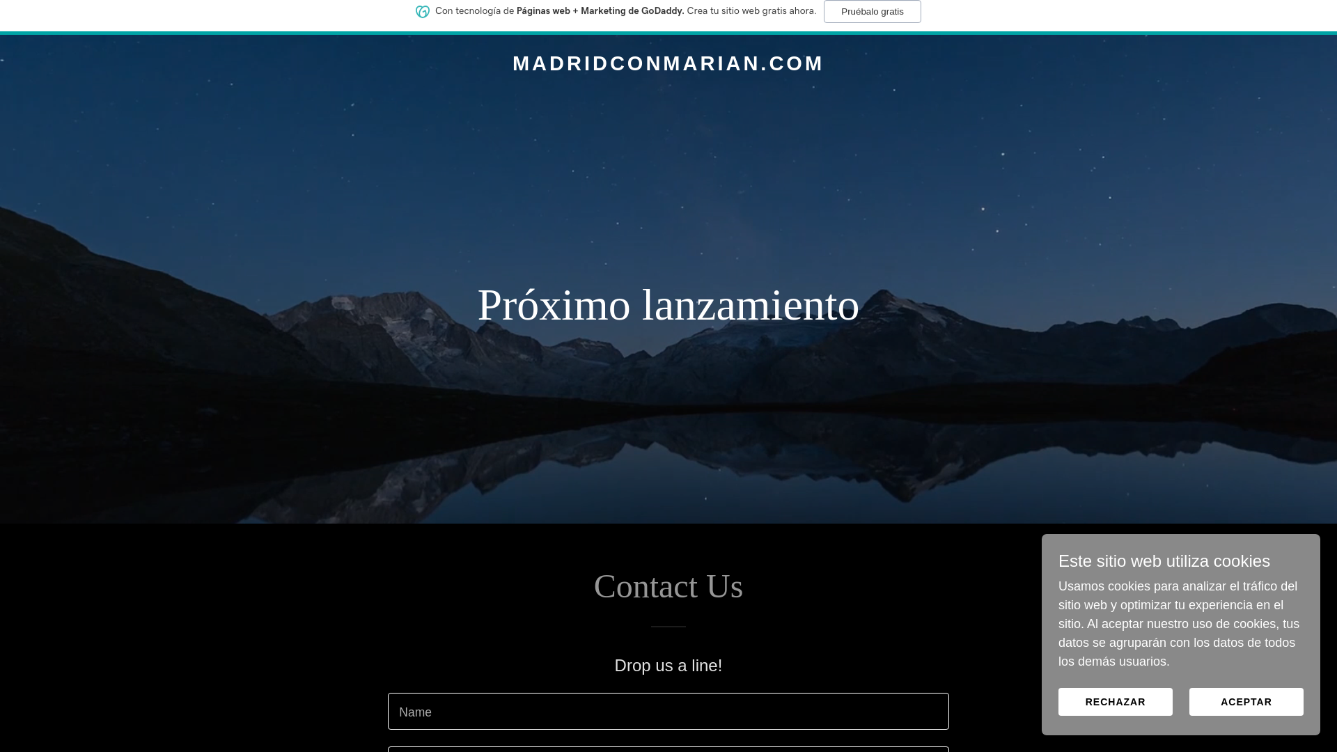 website screenshot of https://madridconmarian.com/