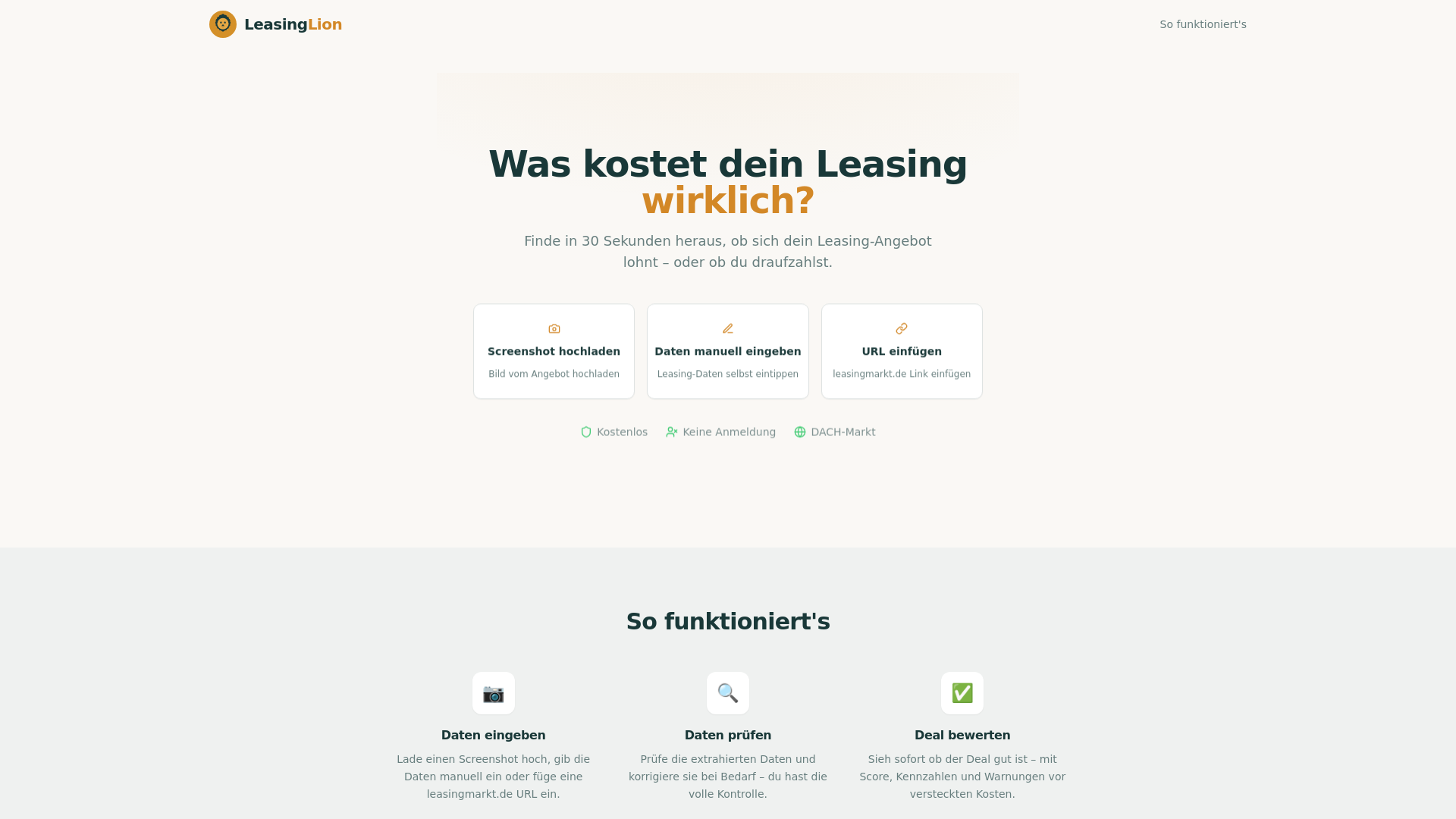 website screenshot of https://leasinglion.pages.dev/
