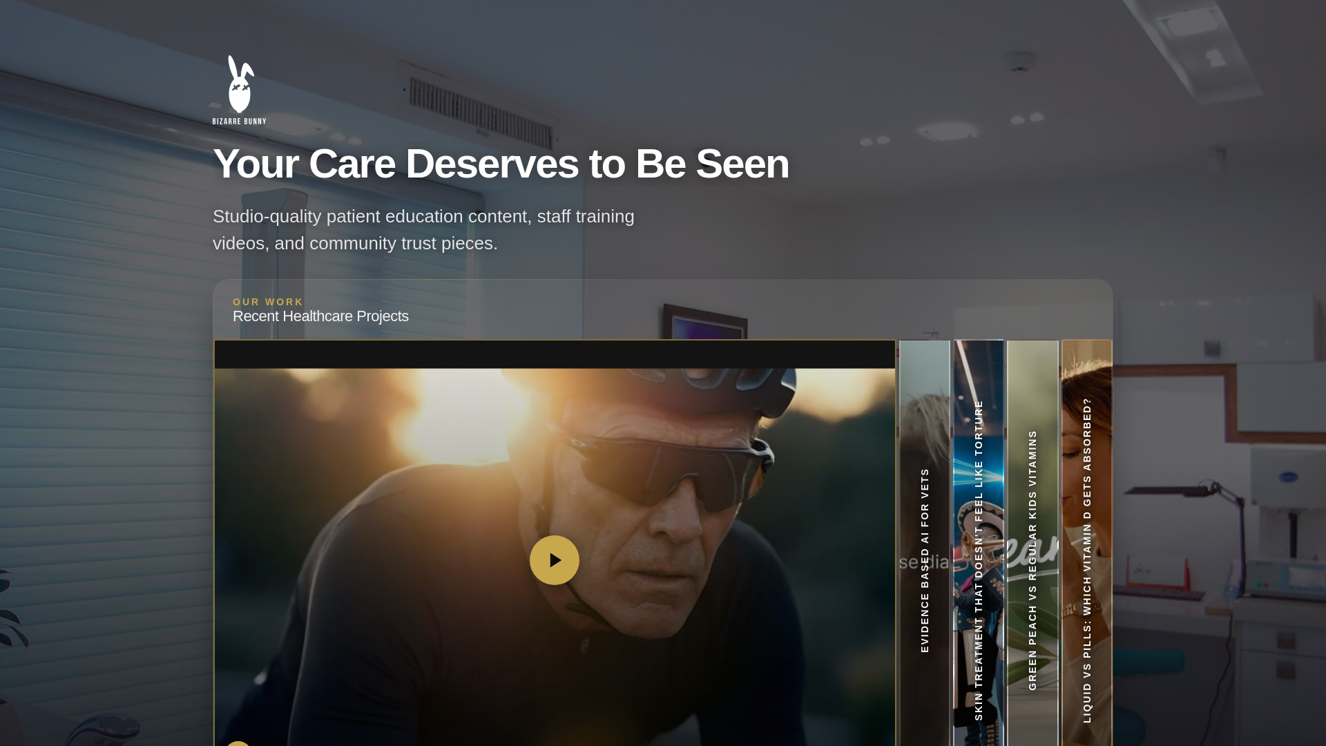 website screenshot of https://bizarrebunny-healthcare-clinical-orgs.pages.dev/
