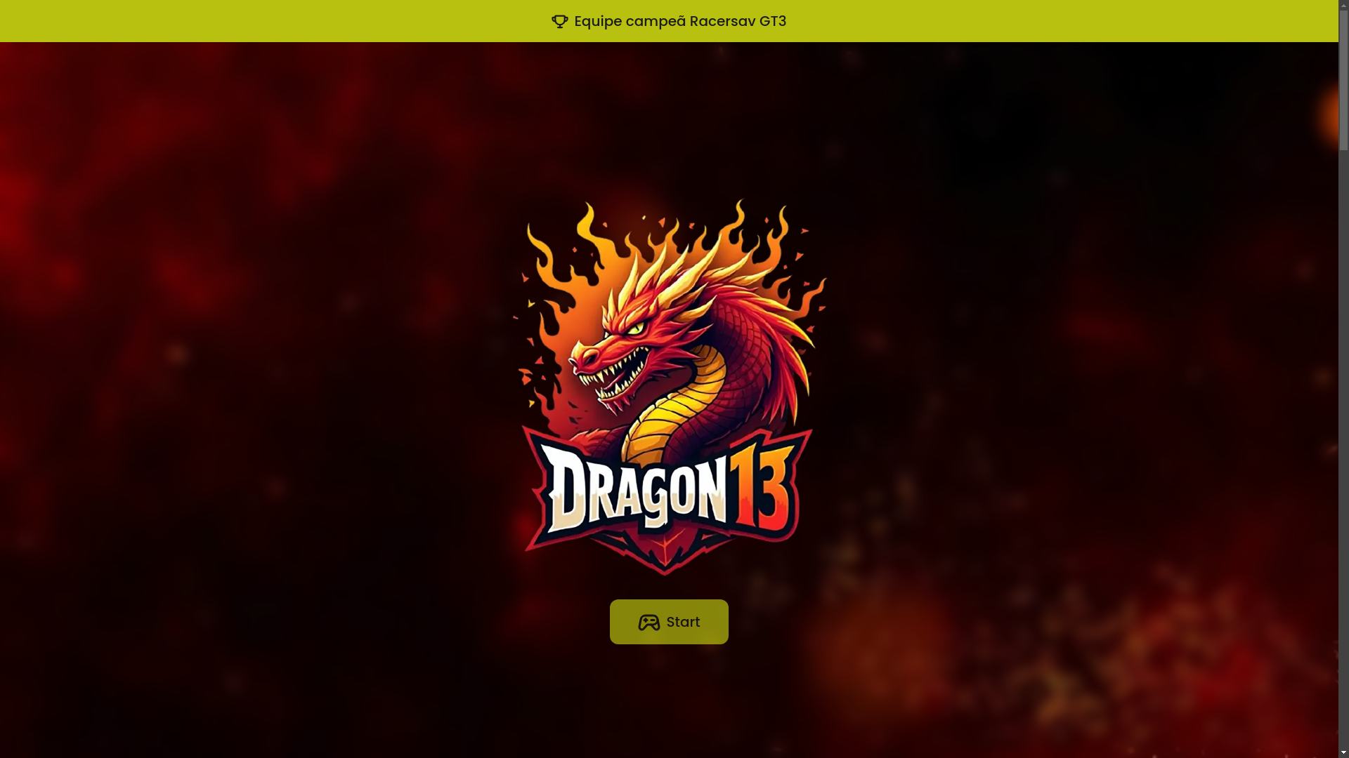 website screenshot of https://dragon13.com.br/