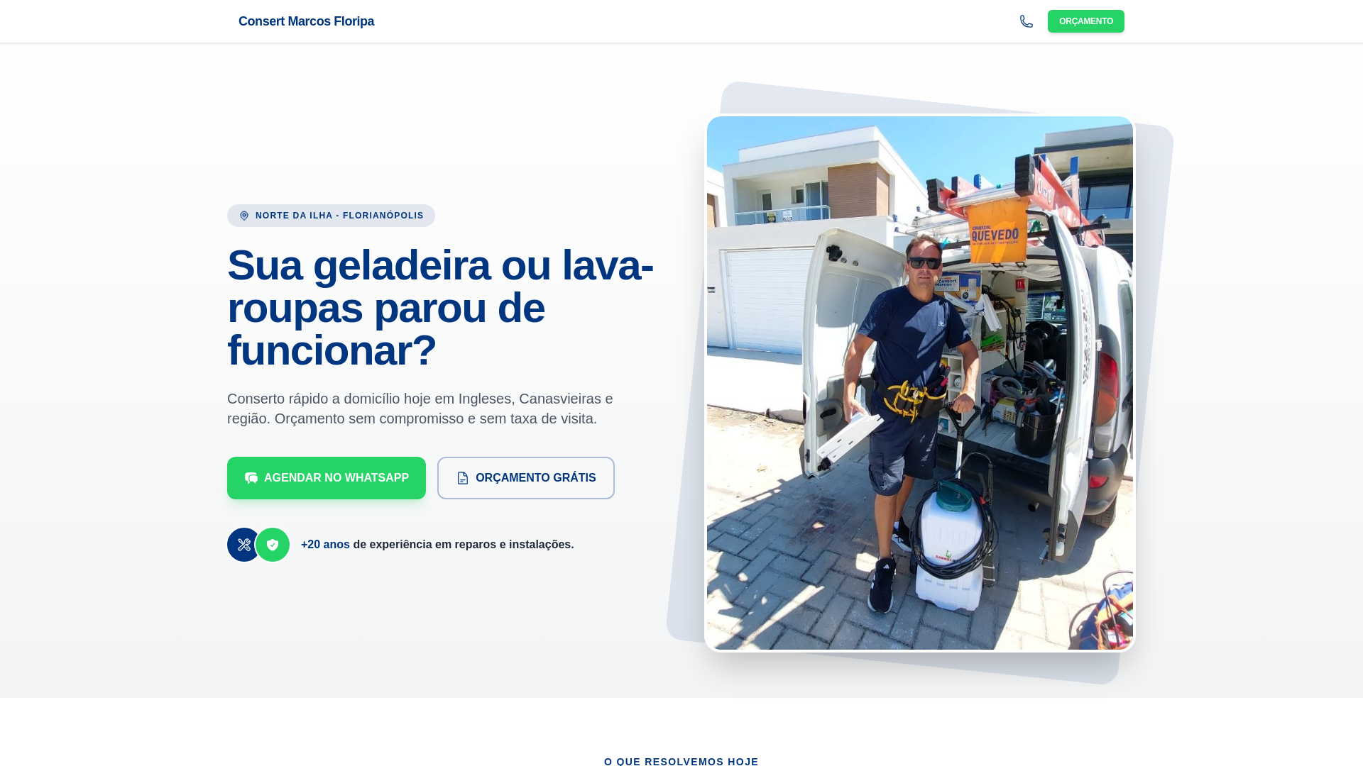 website screenshot of https://consertmarcos.com