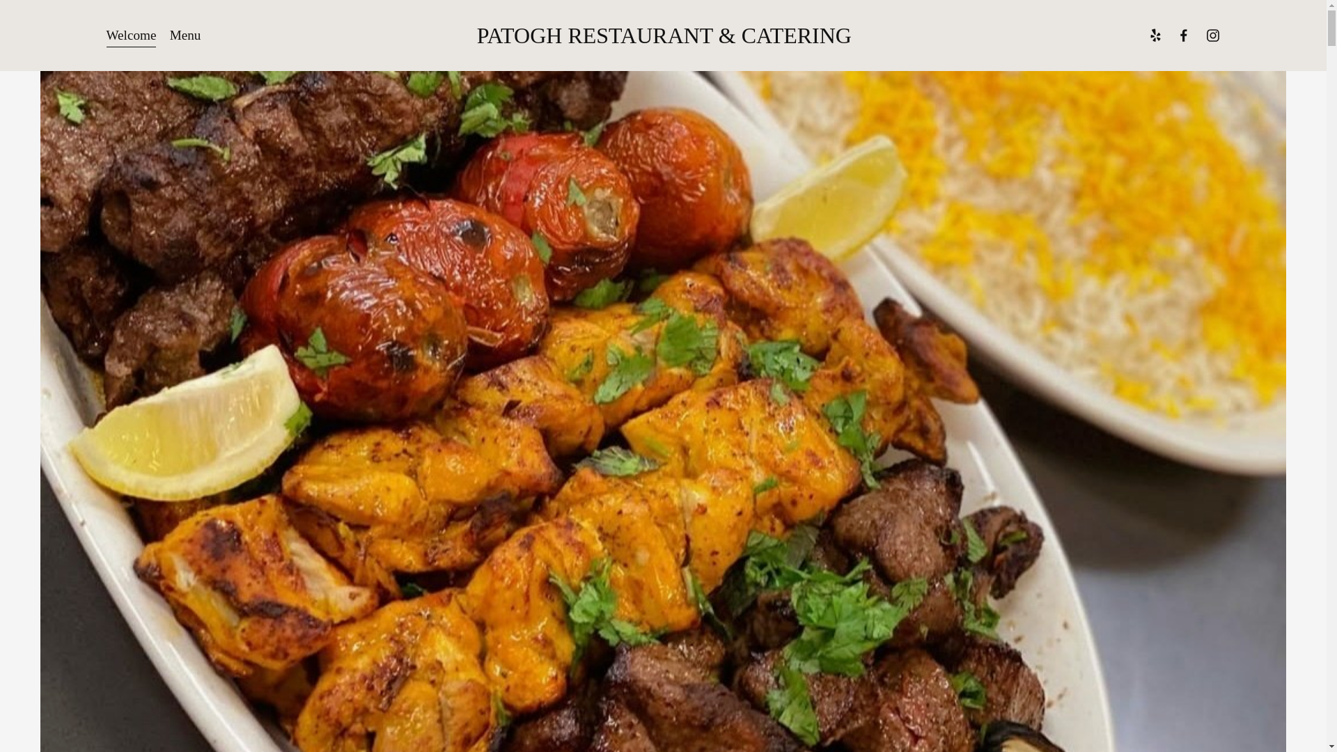 website screenshot of https://patoghrestaurantcatering.com/