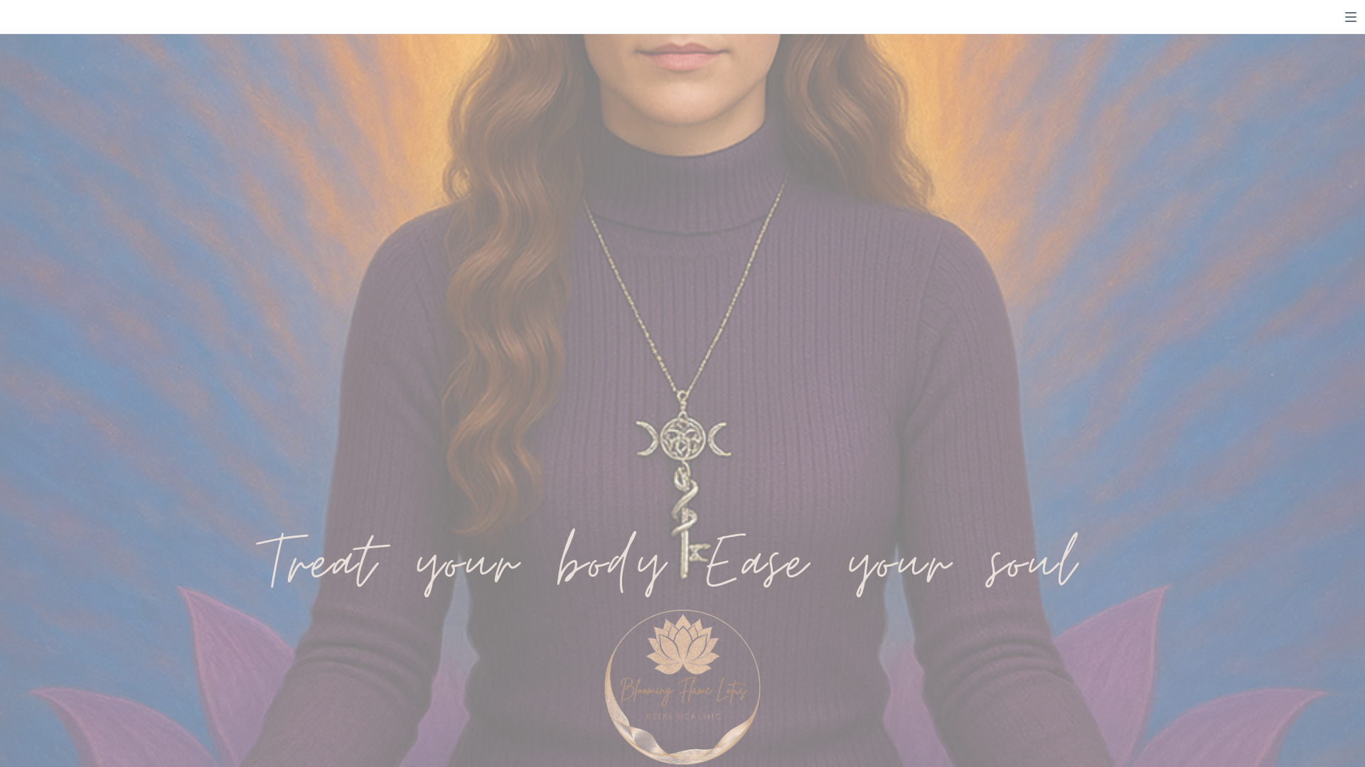 website screenshot of https://bloomingflamelotus.com/