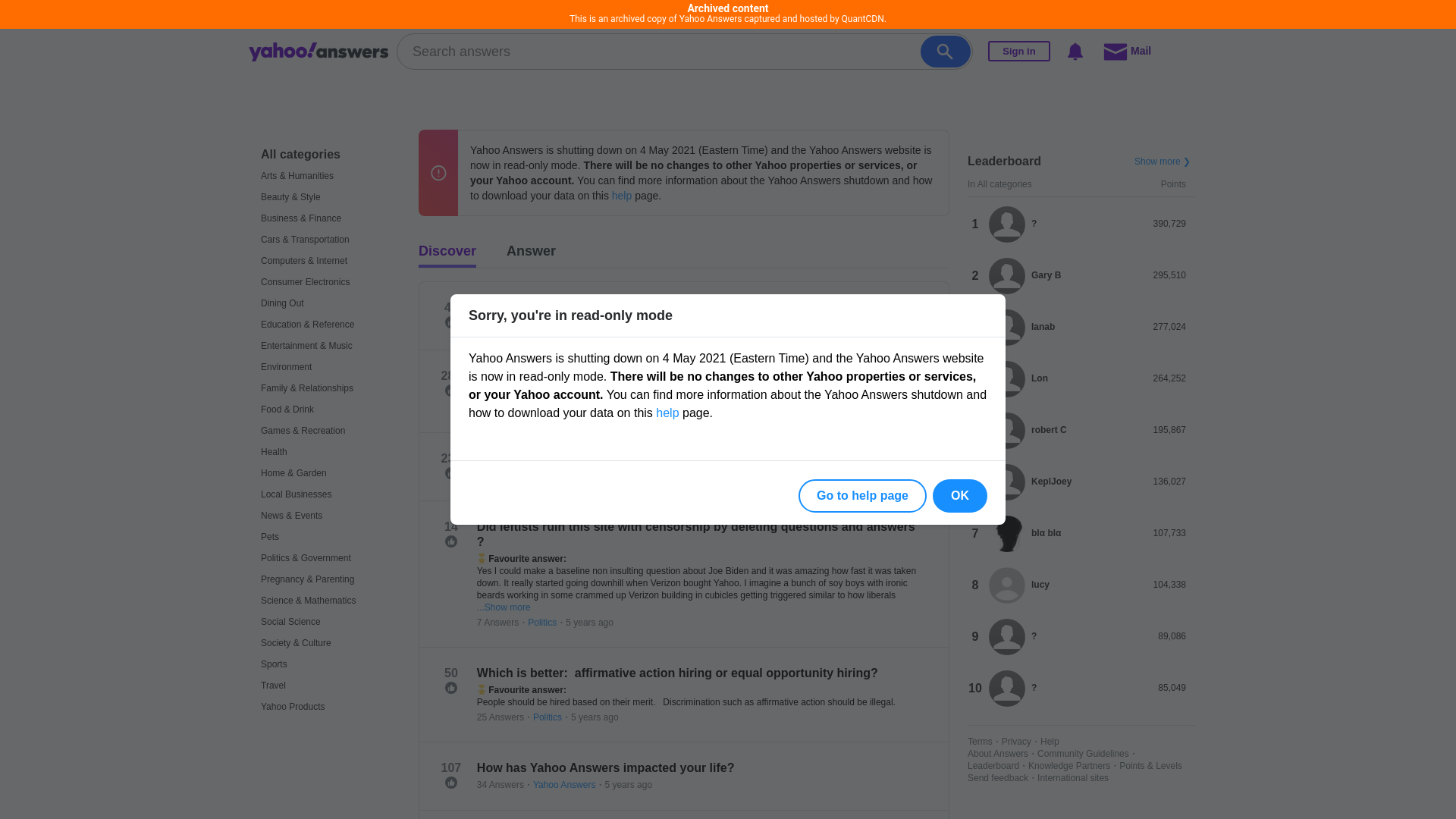 website screenshot of https://nz.answers.quantarchive.com/