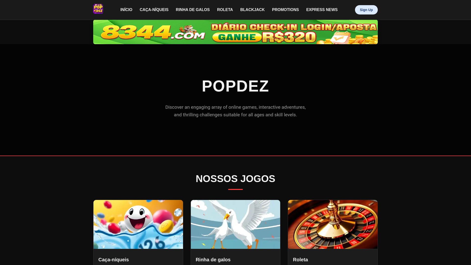 website screenshot of https://popdezfb.com/