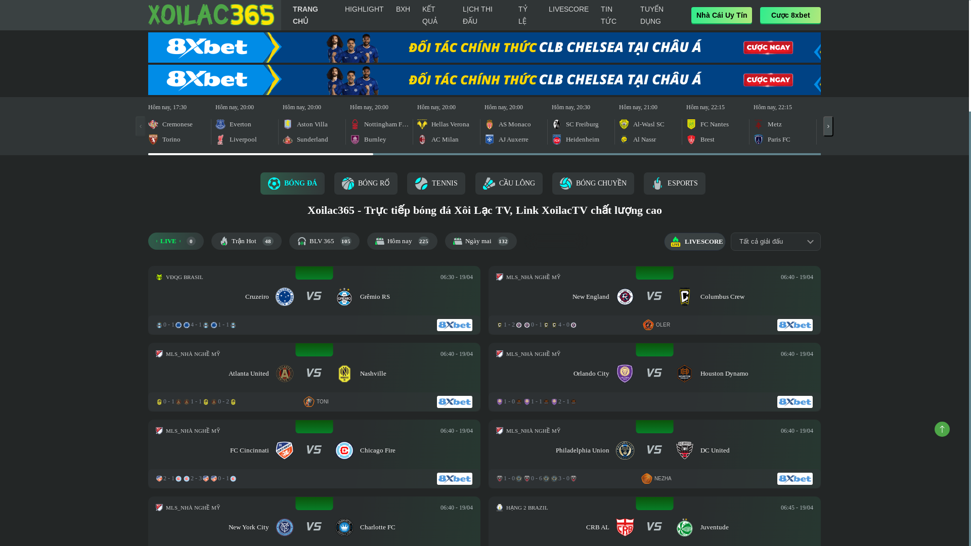 website screenshot of https://xoilacxyy.tv