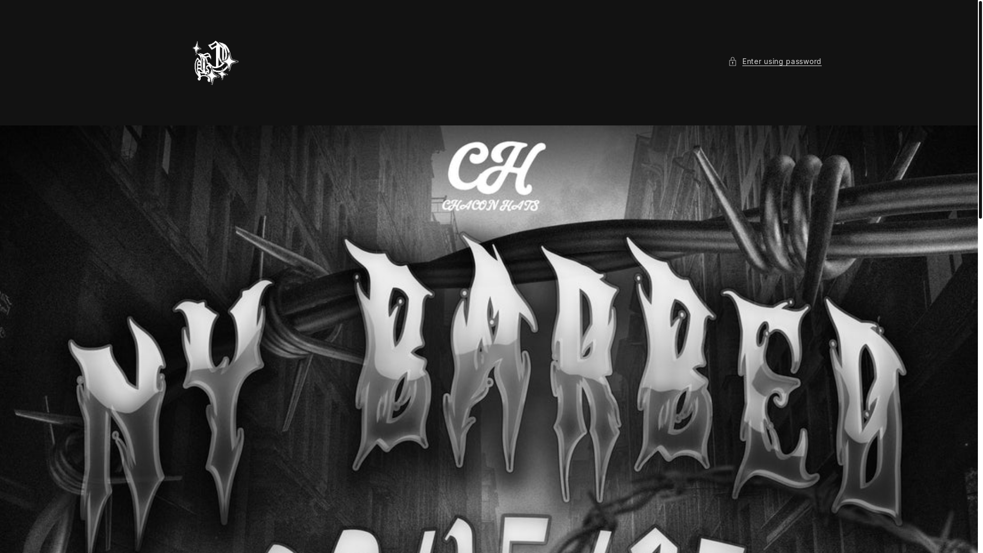 website screenshot of https://chaconhats.shop/