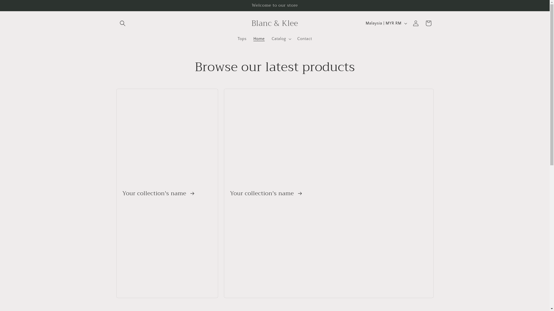 website screenshot of https://blancandklee.com/