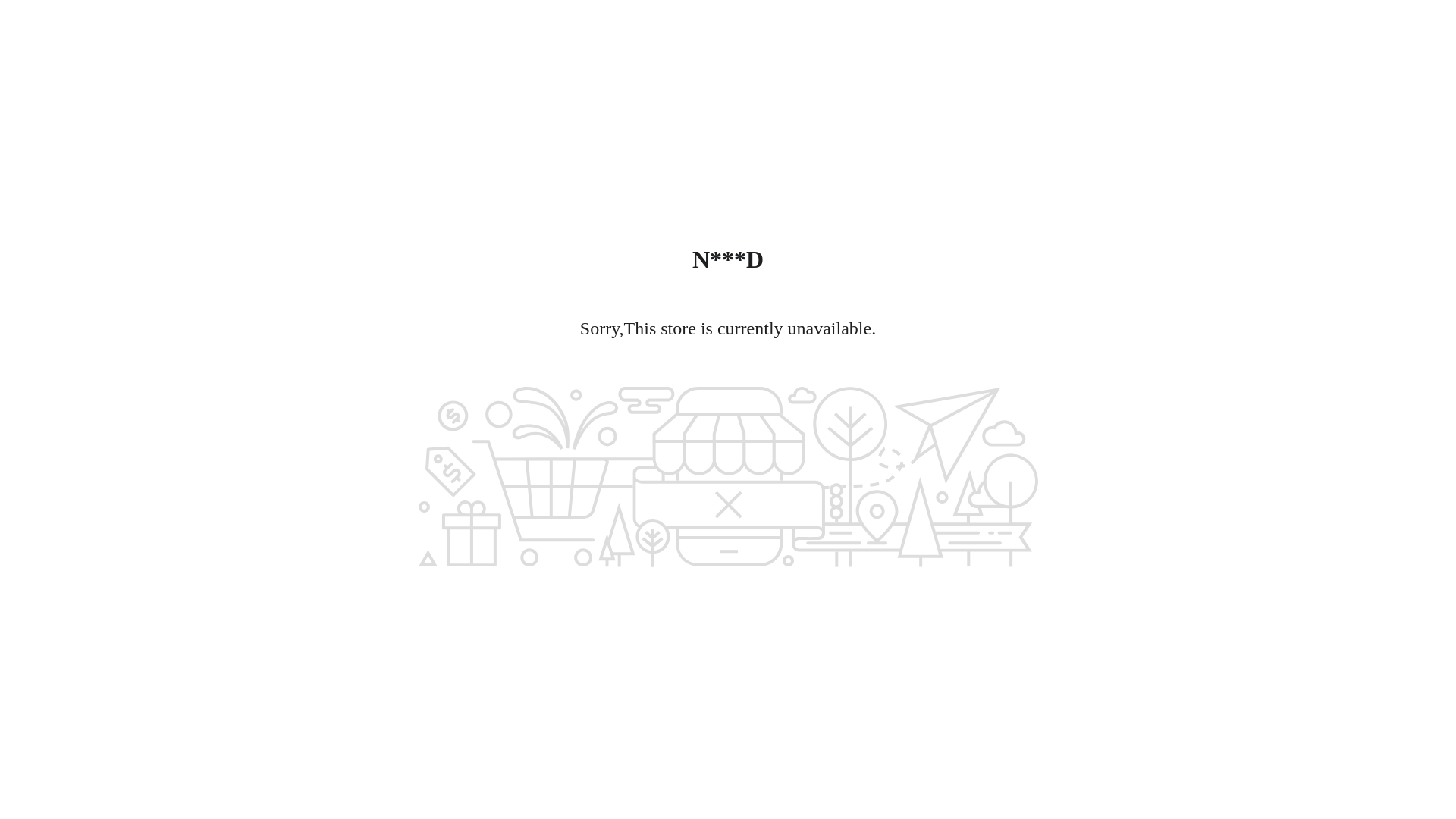 website screenshot of https://outlets-nodpod.top