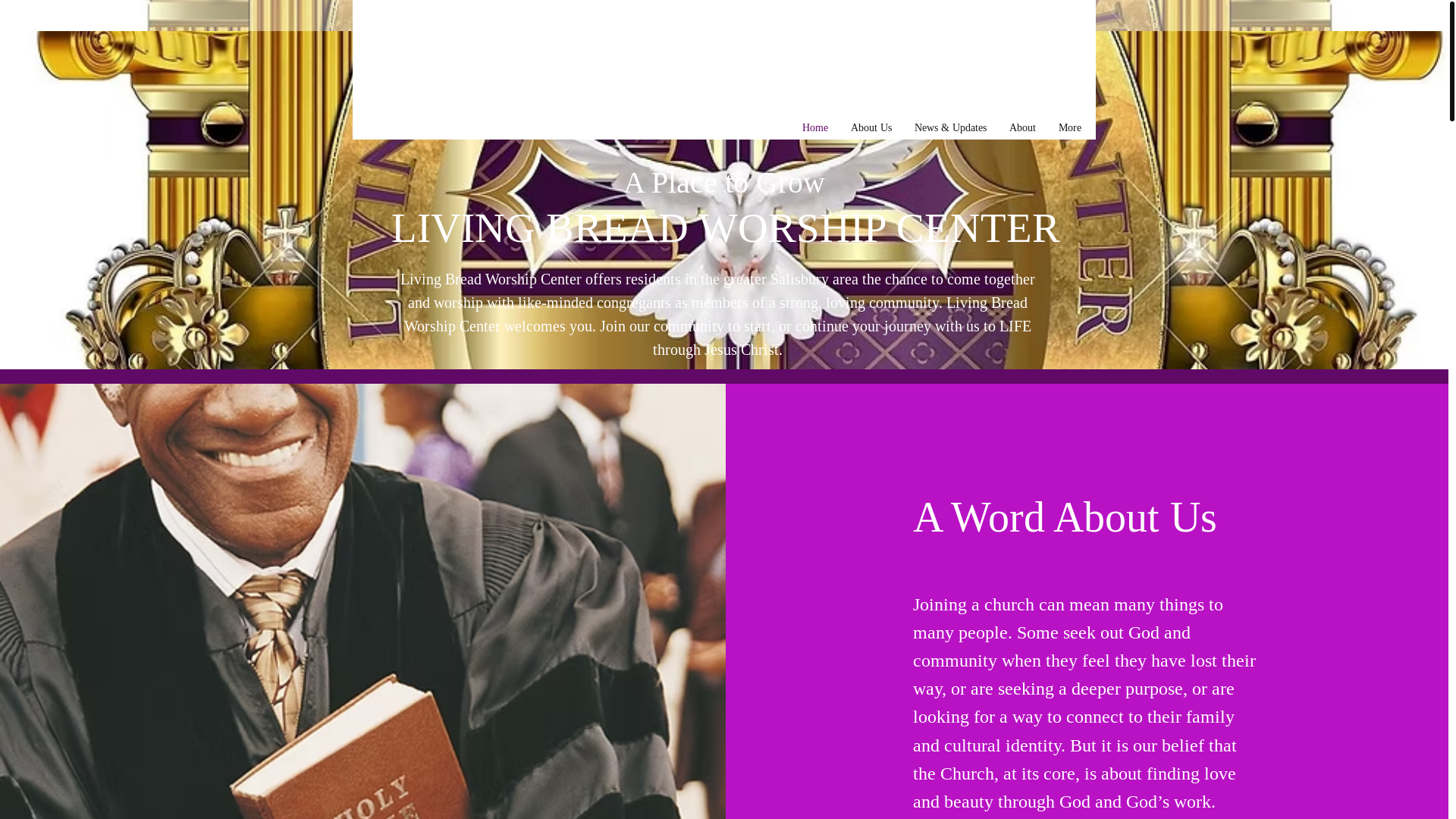 website screenshot of https://livingbreadworshipcenter.com/