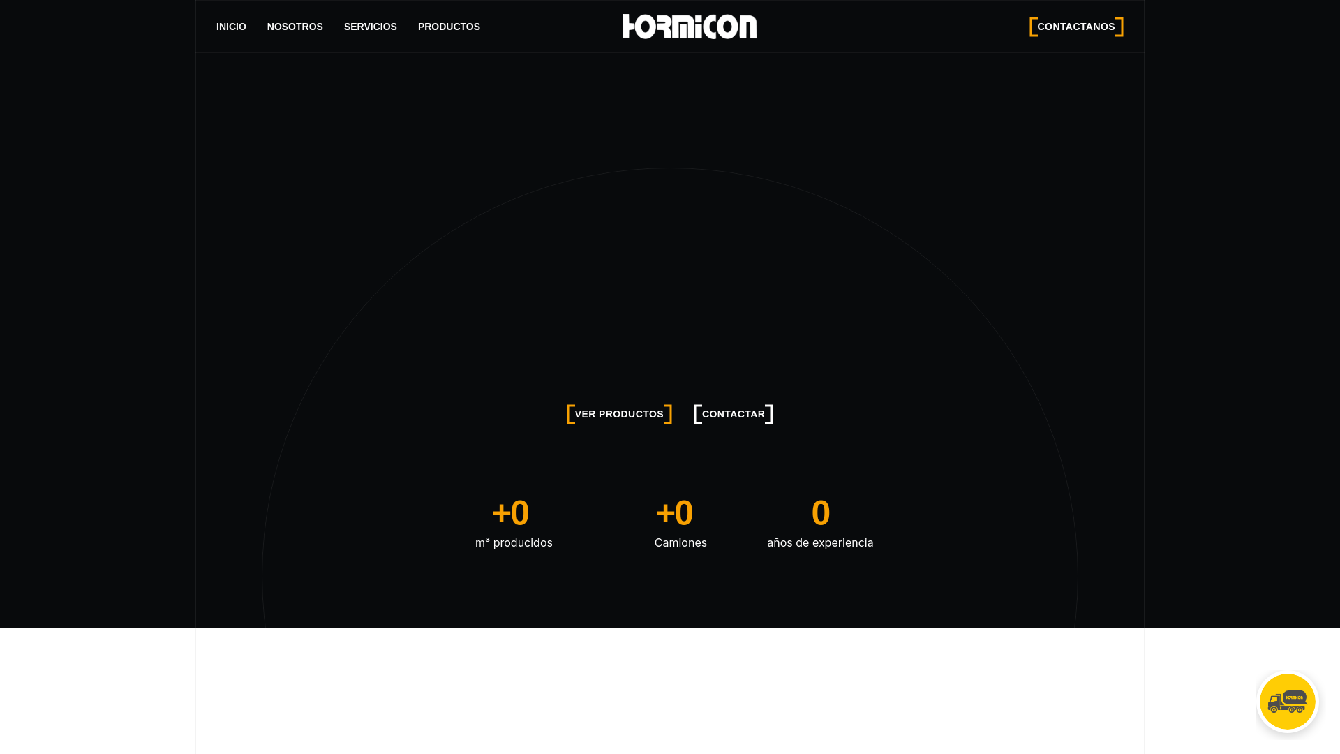 website screenshot of https://hormiconsrl.com/