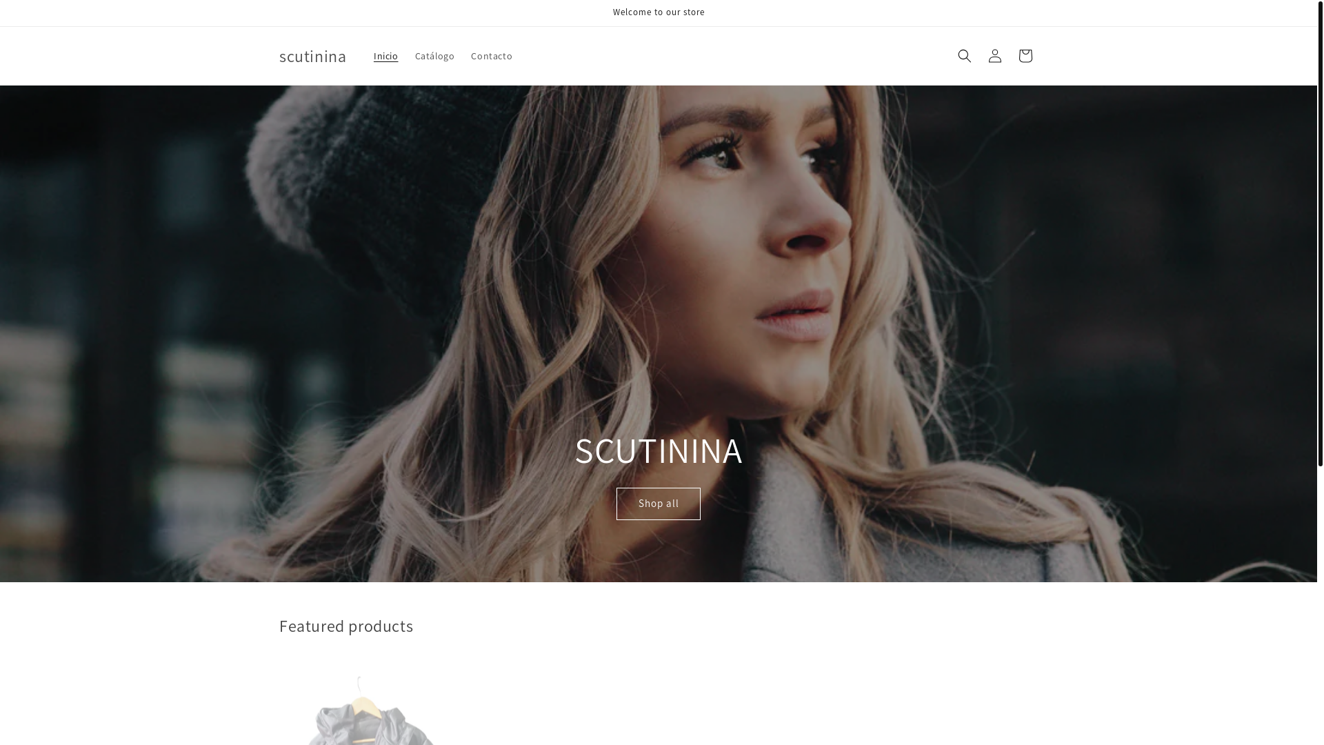 website screenshot of https://scutinina.com/
