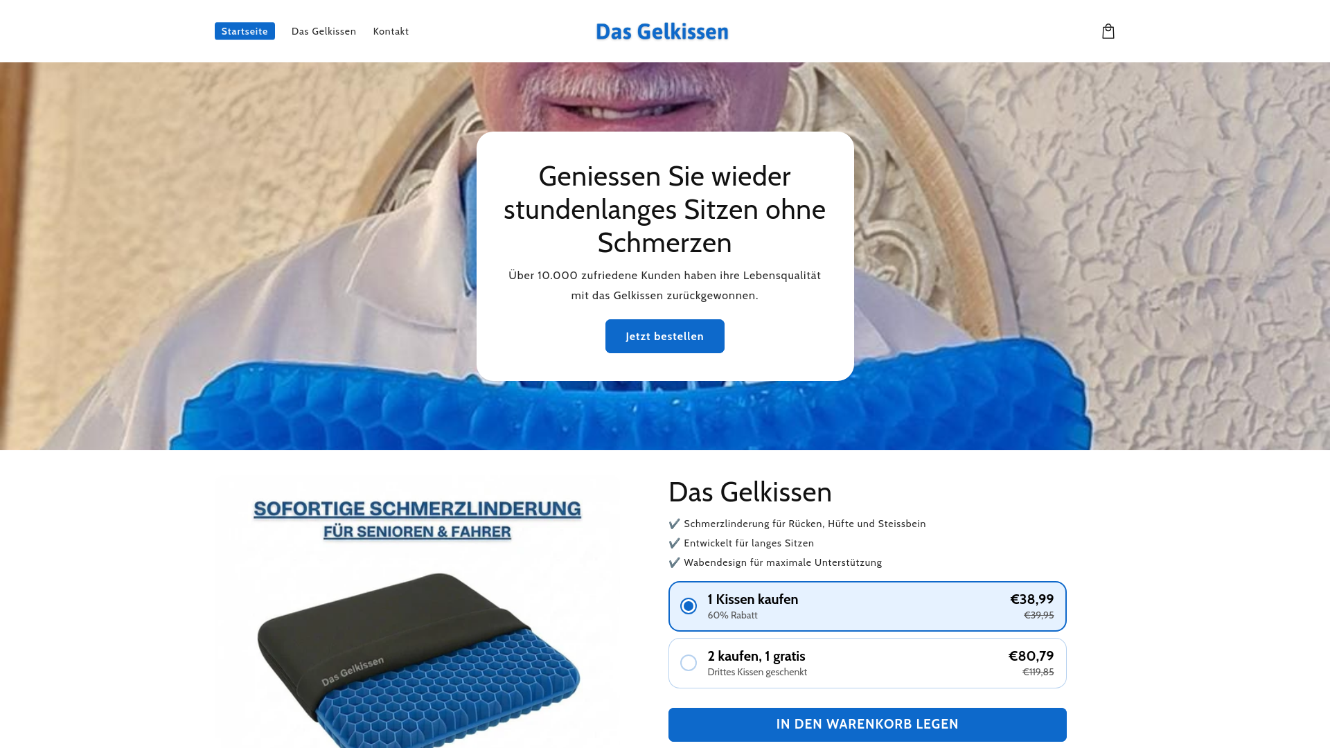 website screenshot of https://dasgelkissen.com/