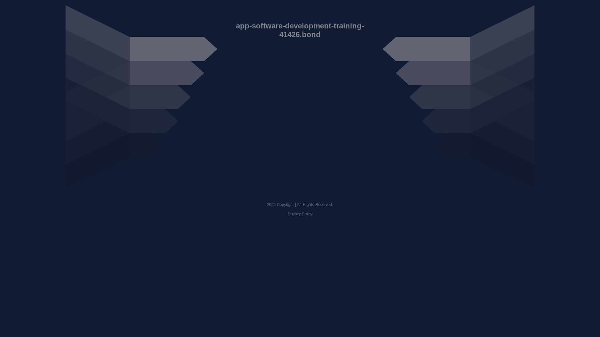 website screenshot of https://app-software-development-training-41426.bond/