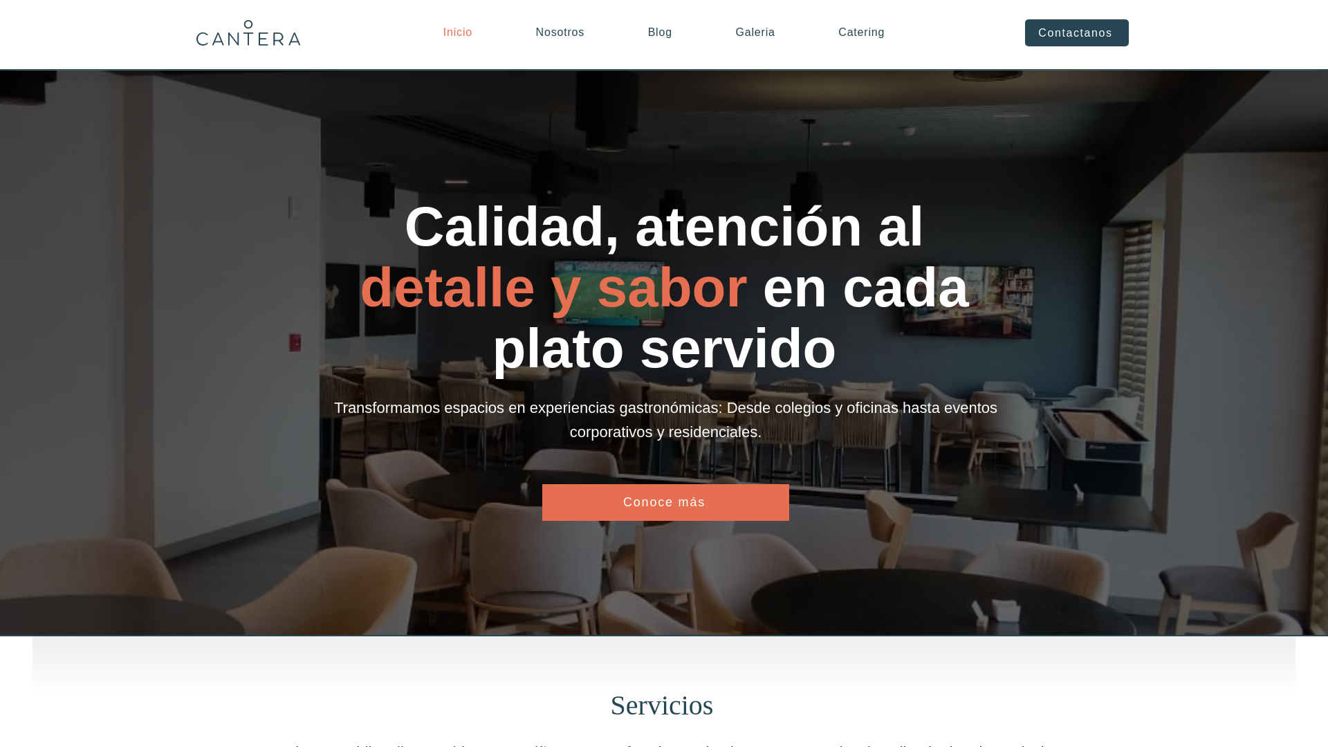 website screenshot of https://gcantera.org/