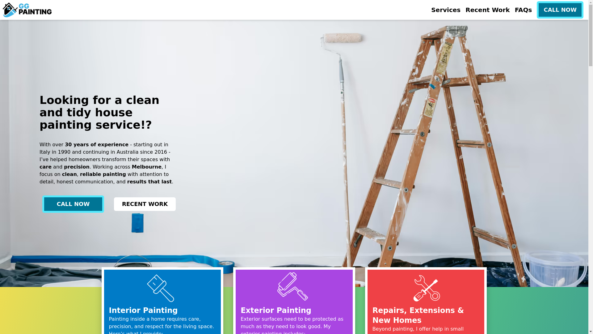website screenshot of https://ggpainting.pages.dev/