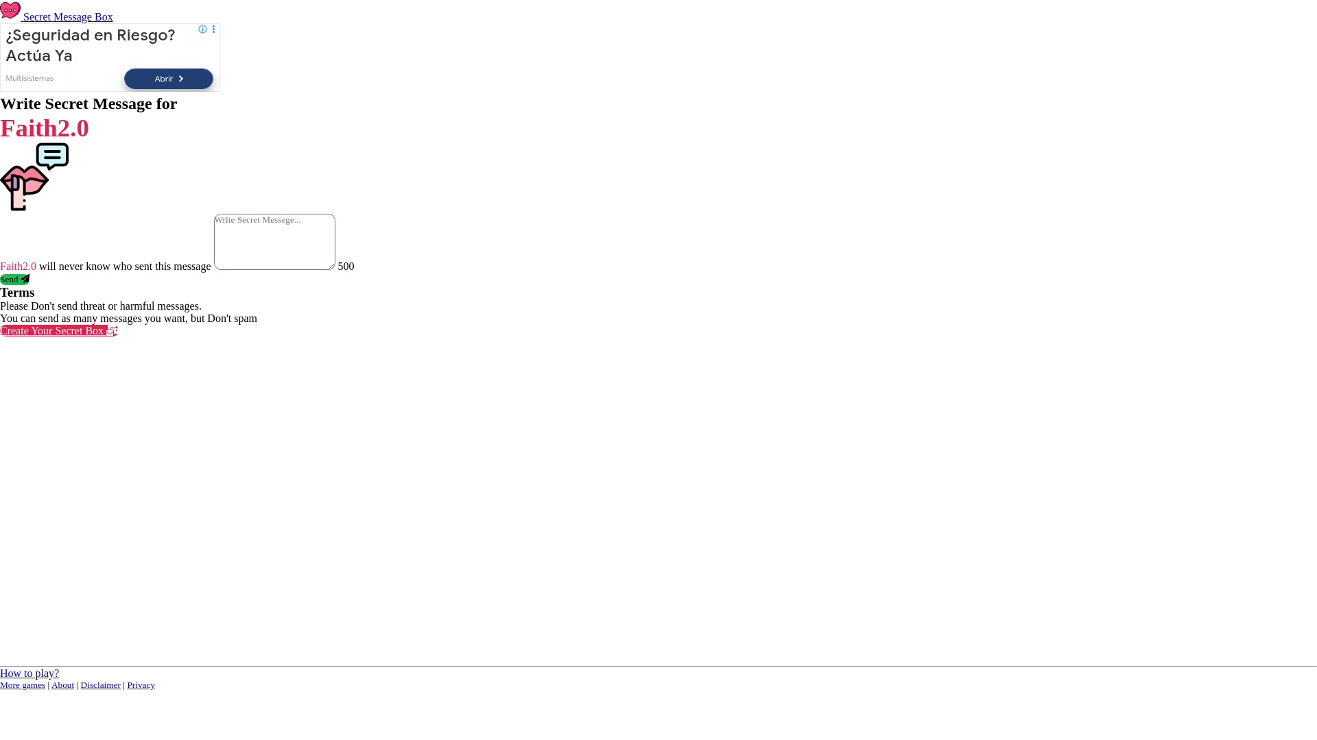 website screenshot of https://secret.share-on.me/RwiH4IJf6U